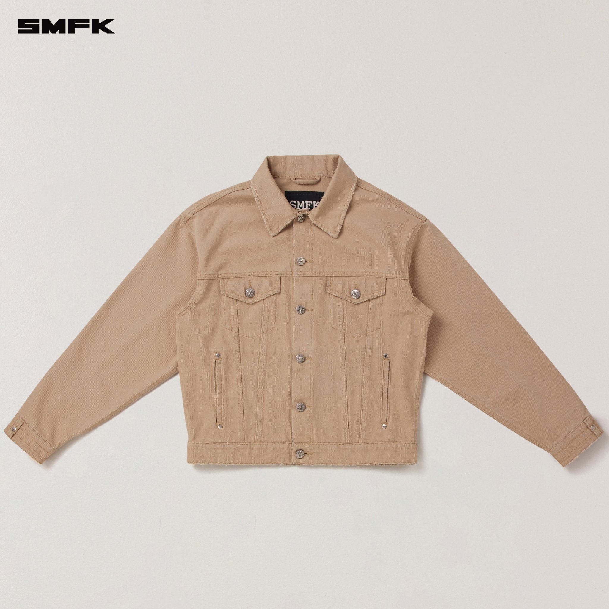SMFK Compass Mode Denim Jacket In Sand | MADAX