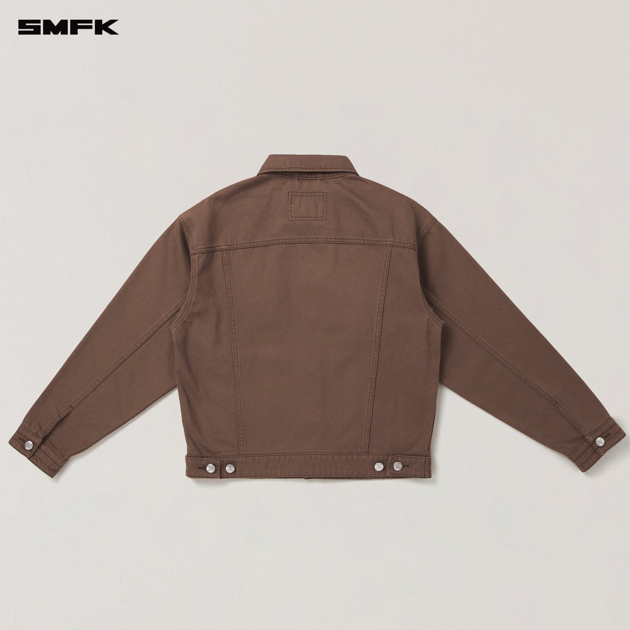 SMFK Compass Mode Denim Jacket In Wild Horse Brown | MADAX