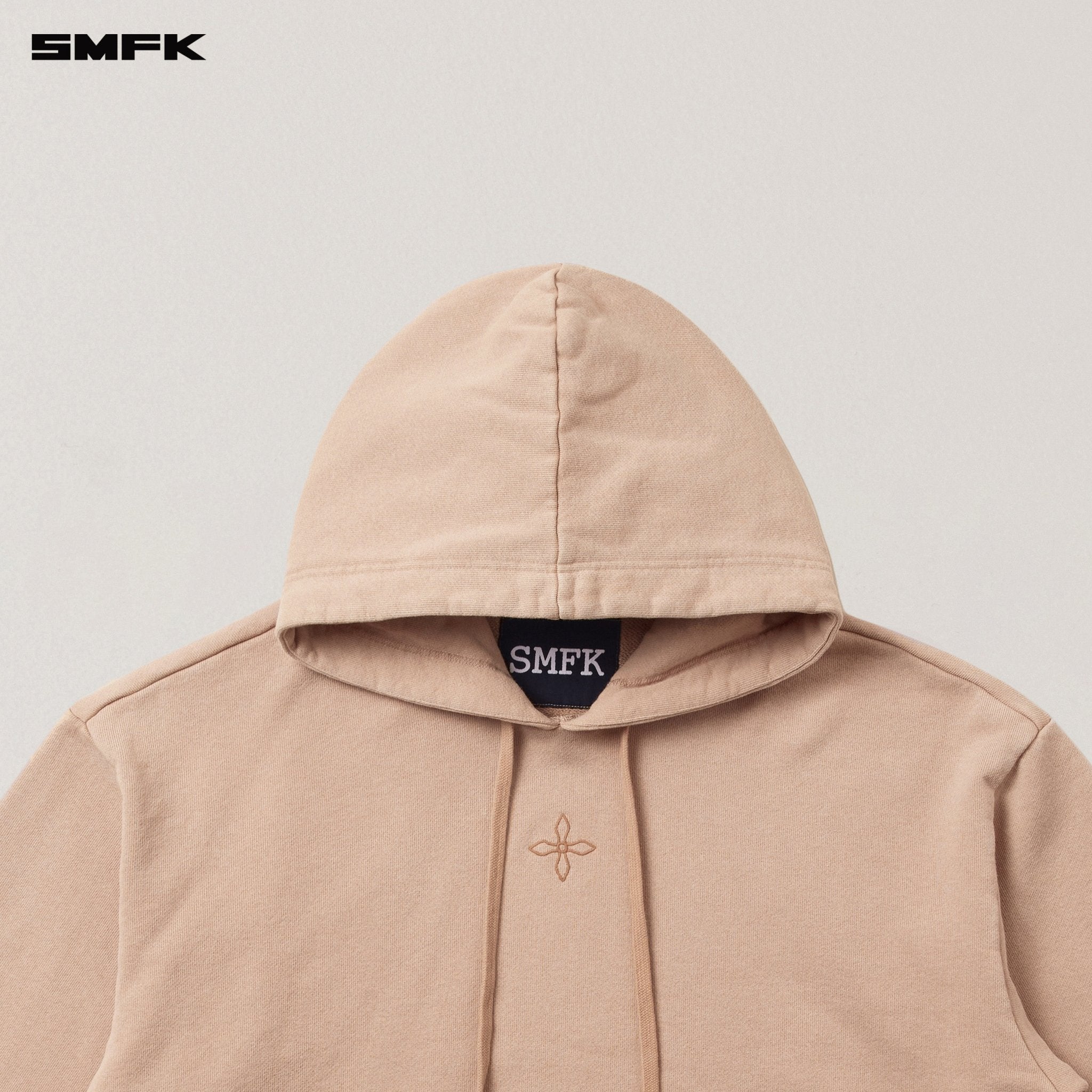 SMFK Compass Mode Loose Hoodie In Sand | MADAX