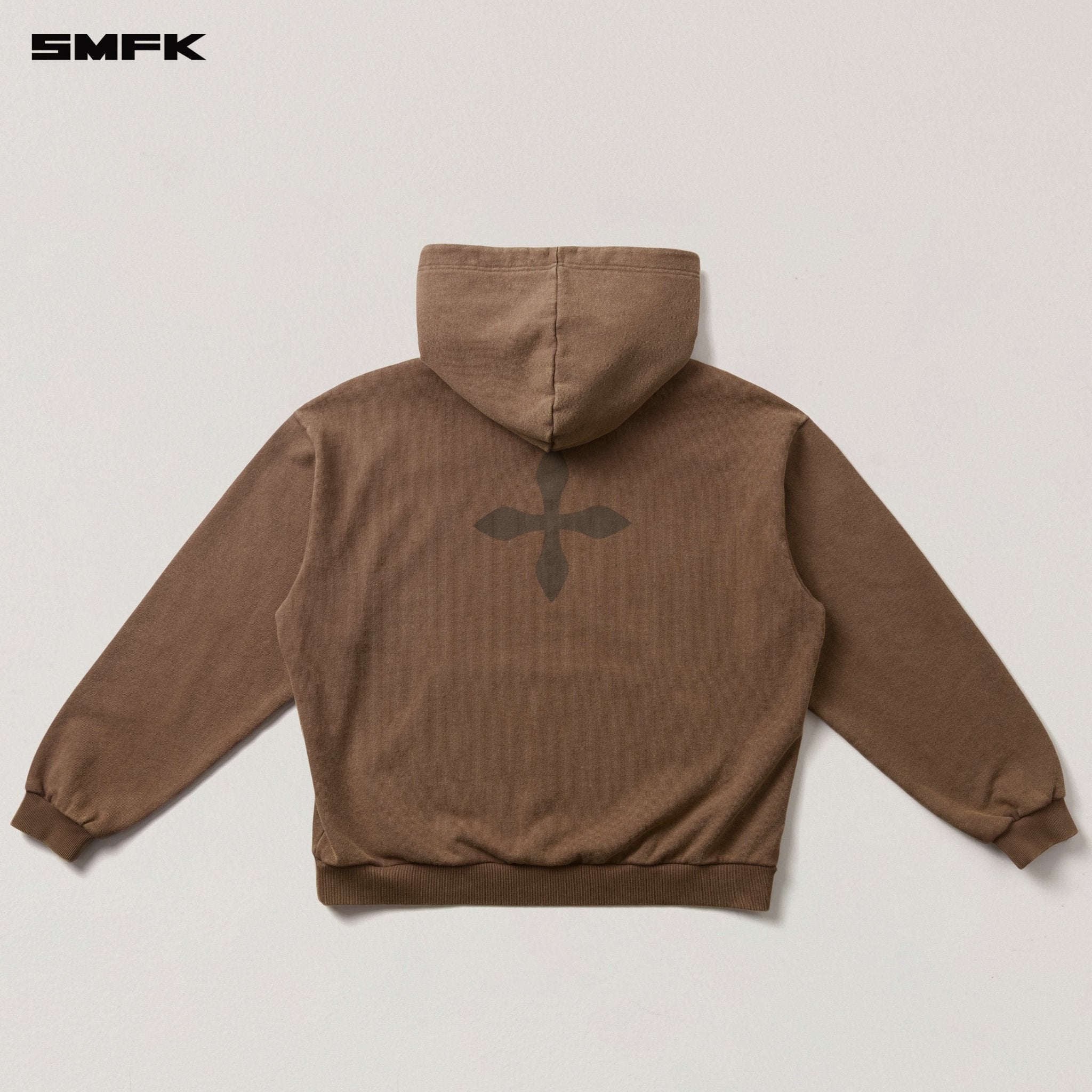 SMFK Compass Mode Loose Hoodie In Wild Horse Brown | MADAX
