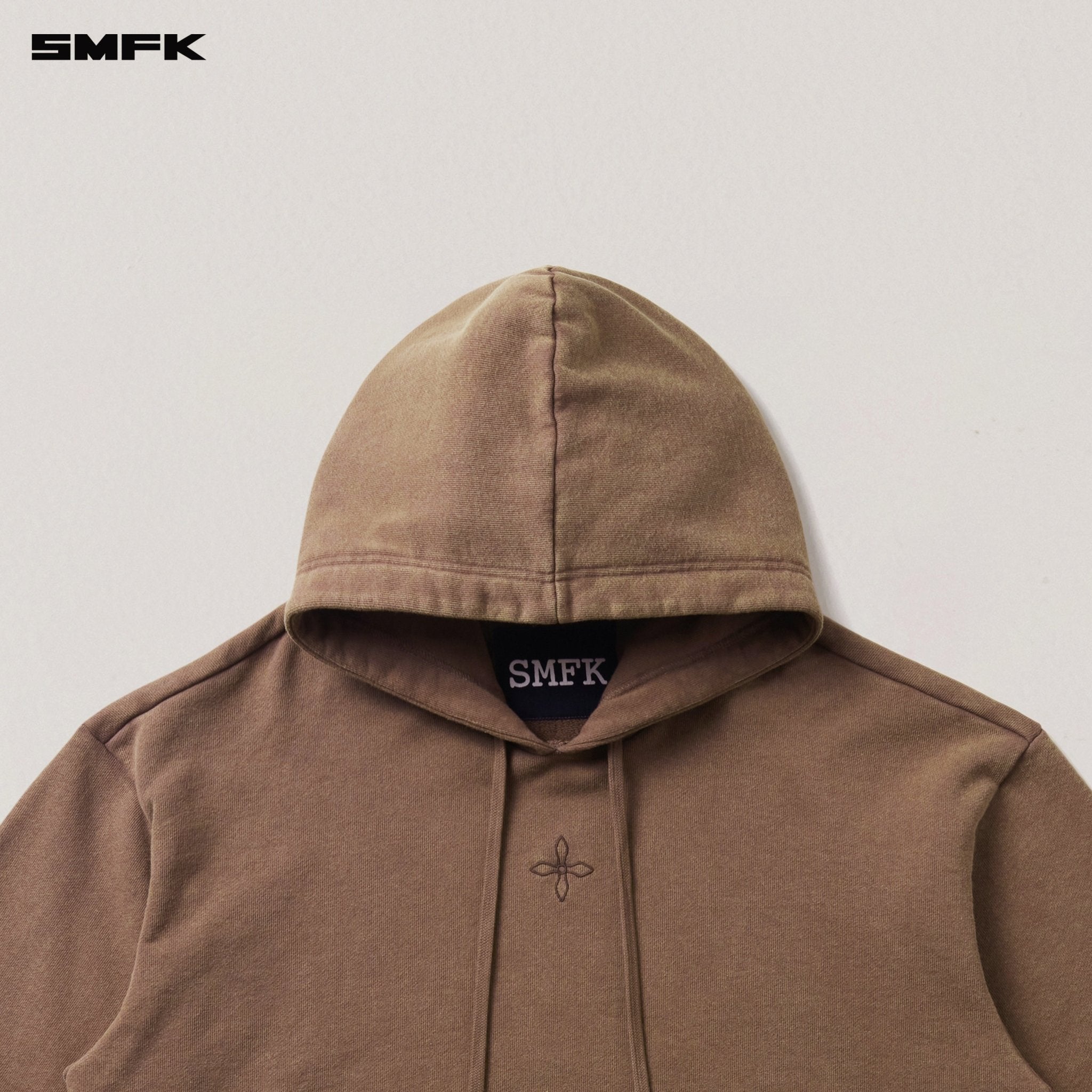 SMFK Compass Mode Loose Hoodie In Wild Horse Brown | MADAX