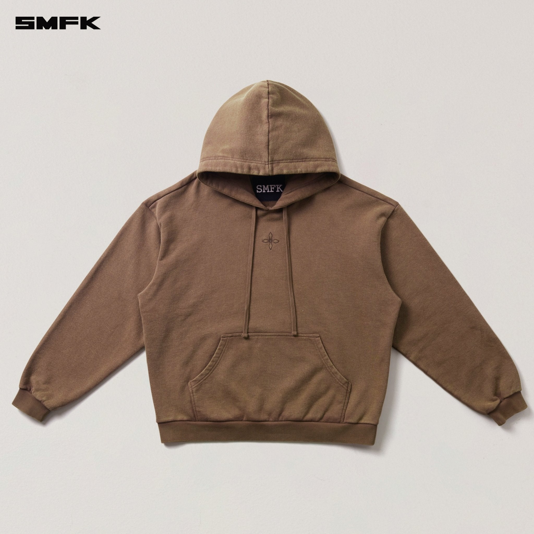 SMFK Compass Mode Loose Hoodie In Wild Horse Brown | MADAX
