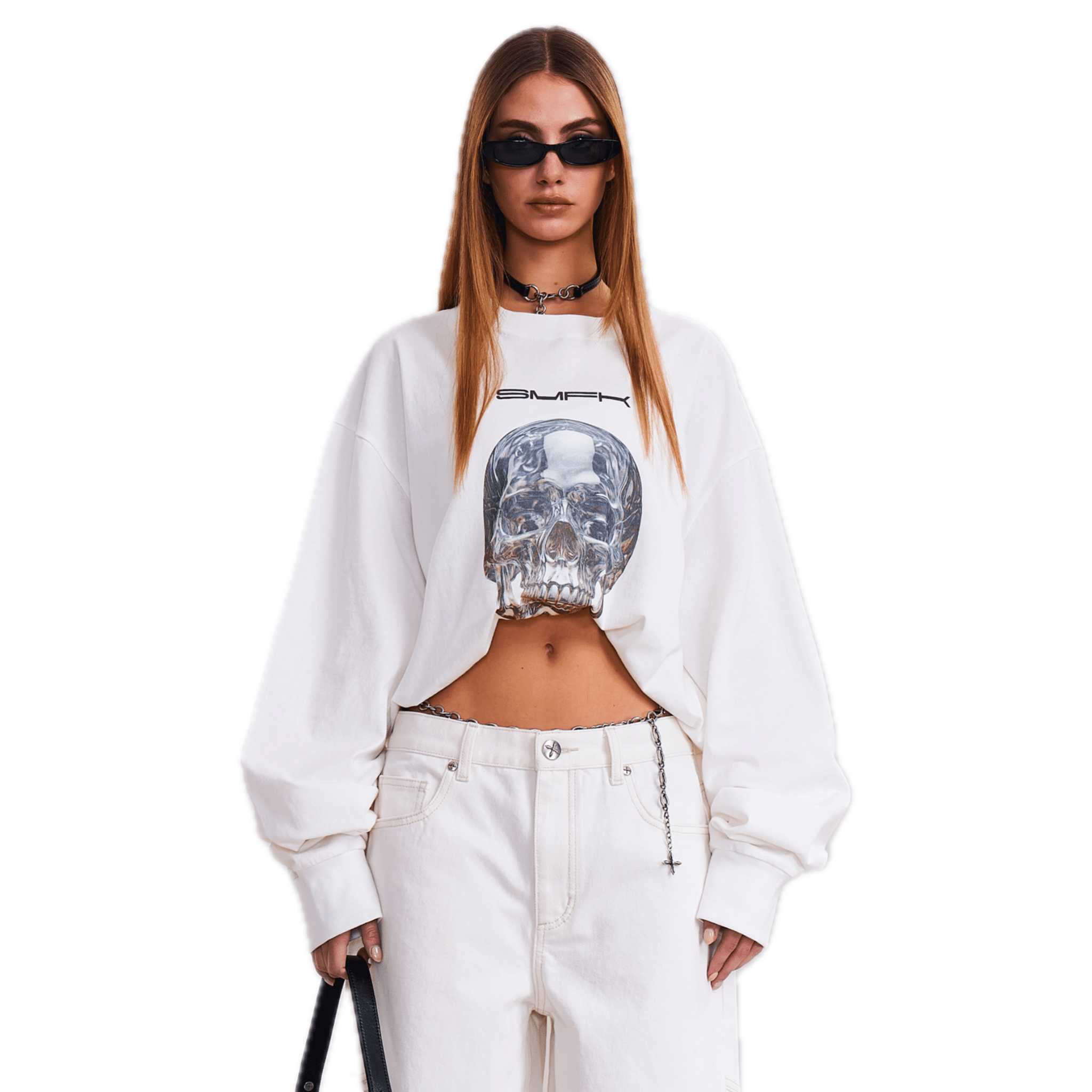 SMFK COMPASS MODE MASSIVE PULLOVER - PERMANENT CLOUD WHITE | MADAX