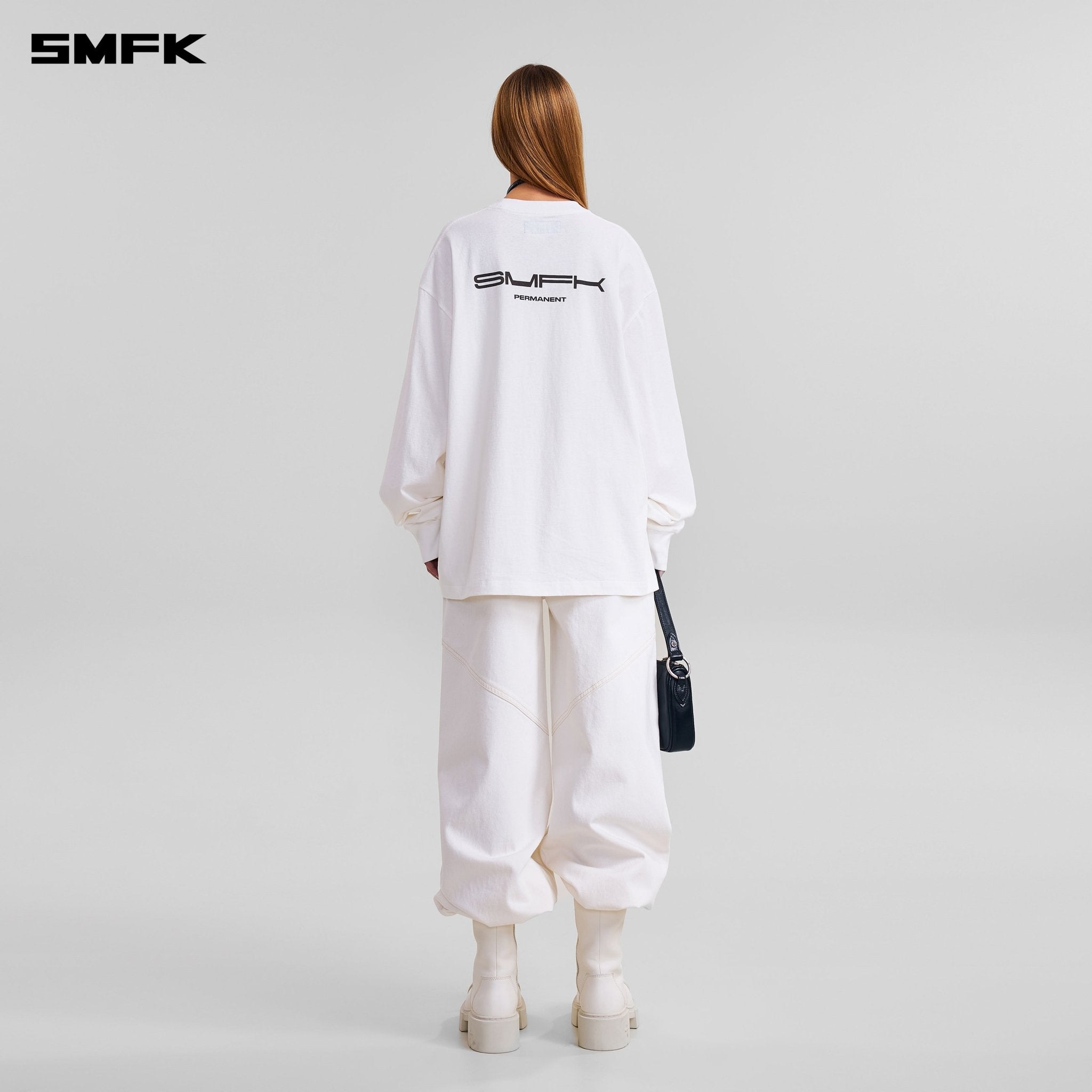 SMFK COMPASS MODE MASSIVE PULLOVER - PERMANENT CLOUD WHITE | MADAX