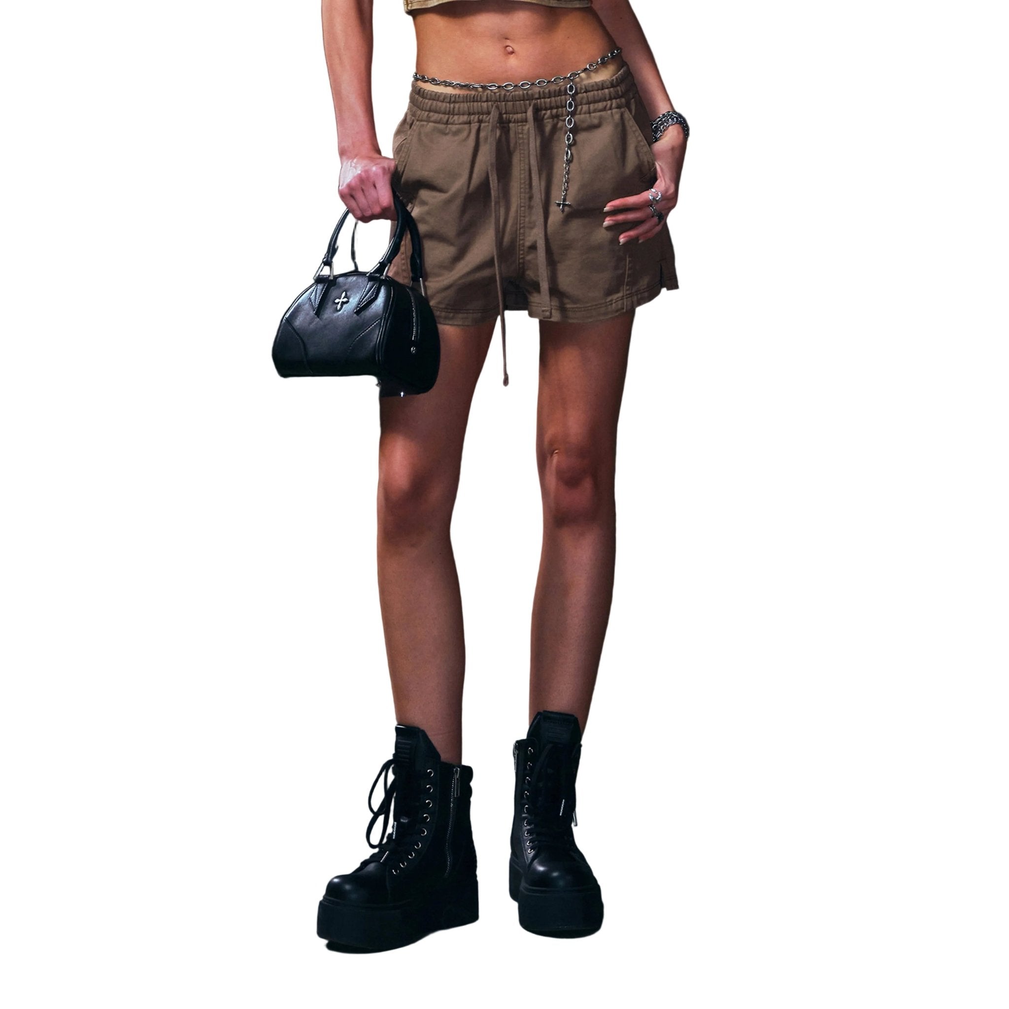 SMFK Compass Mode Rise - Up Shorts In Shadow Brown | MADAX