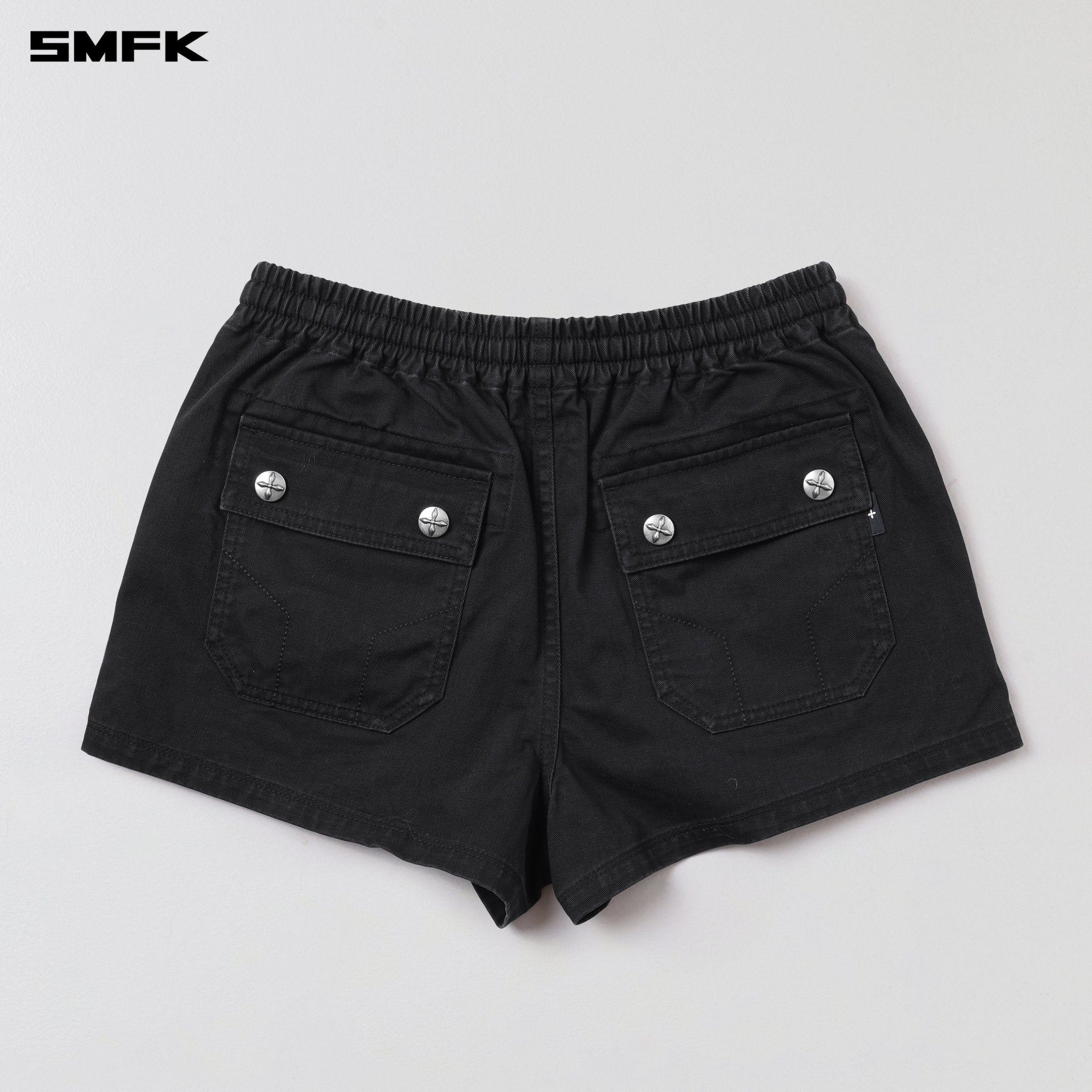 SMFK Compass Mode Rise - Up Shorts In Wild Black | MADAX