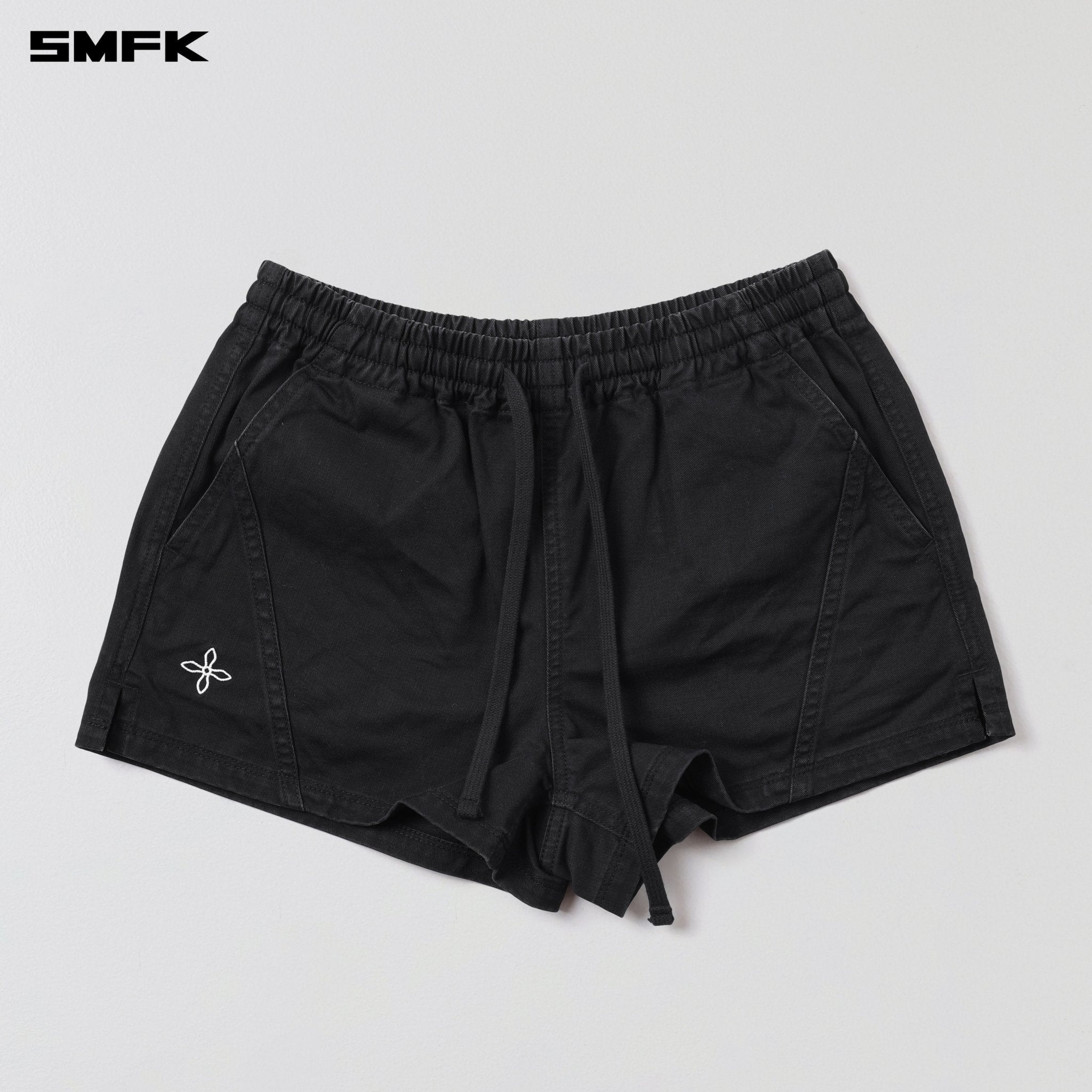 SMFK Compass Mode Rise - Up Shorts In Wild Black | MADAX
