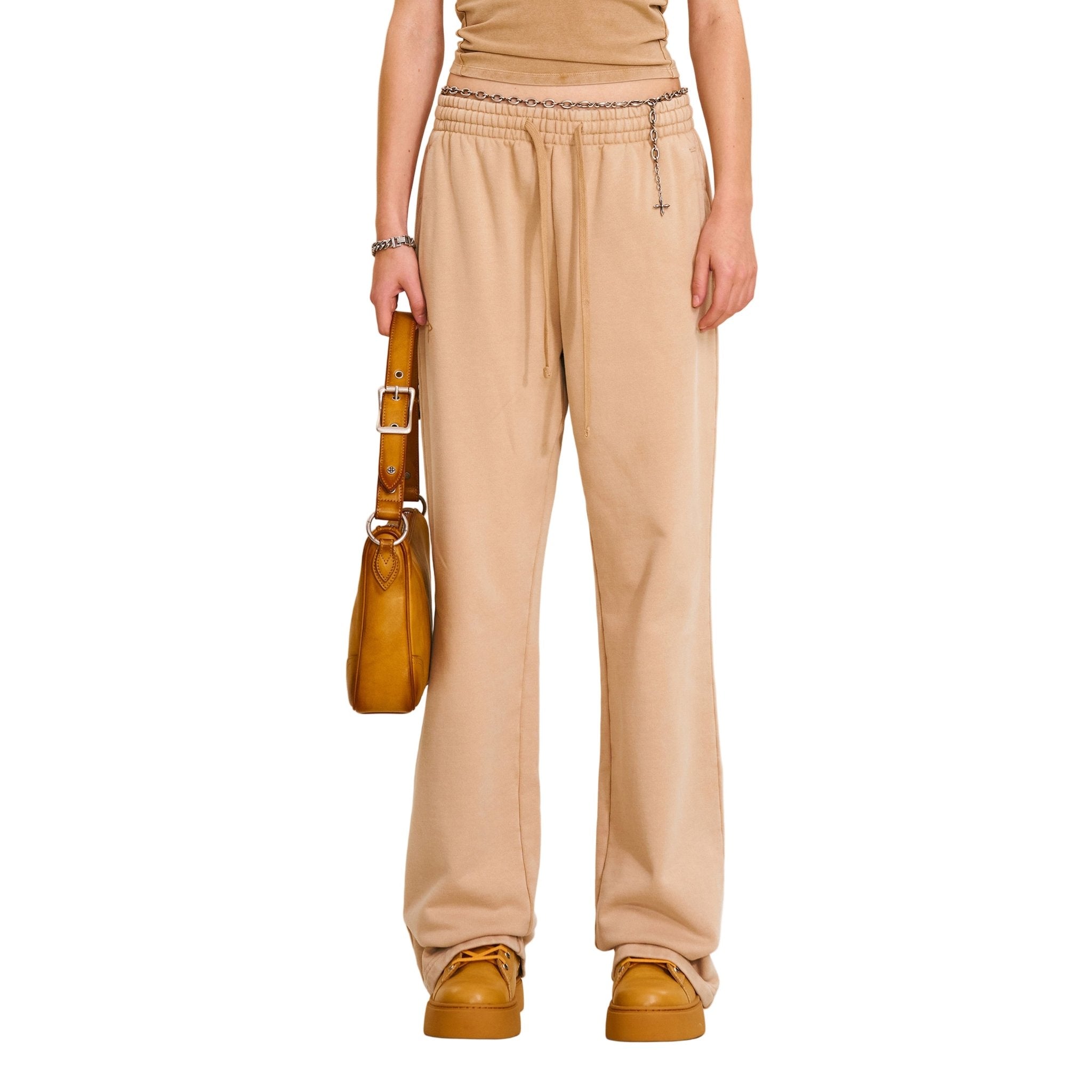 SMFK Compass Mode Straight Sports Pants In Sand | MADAX