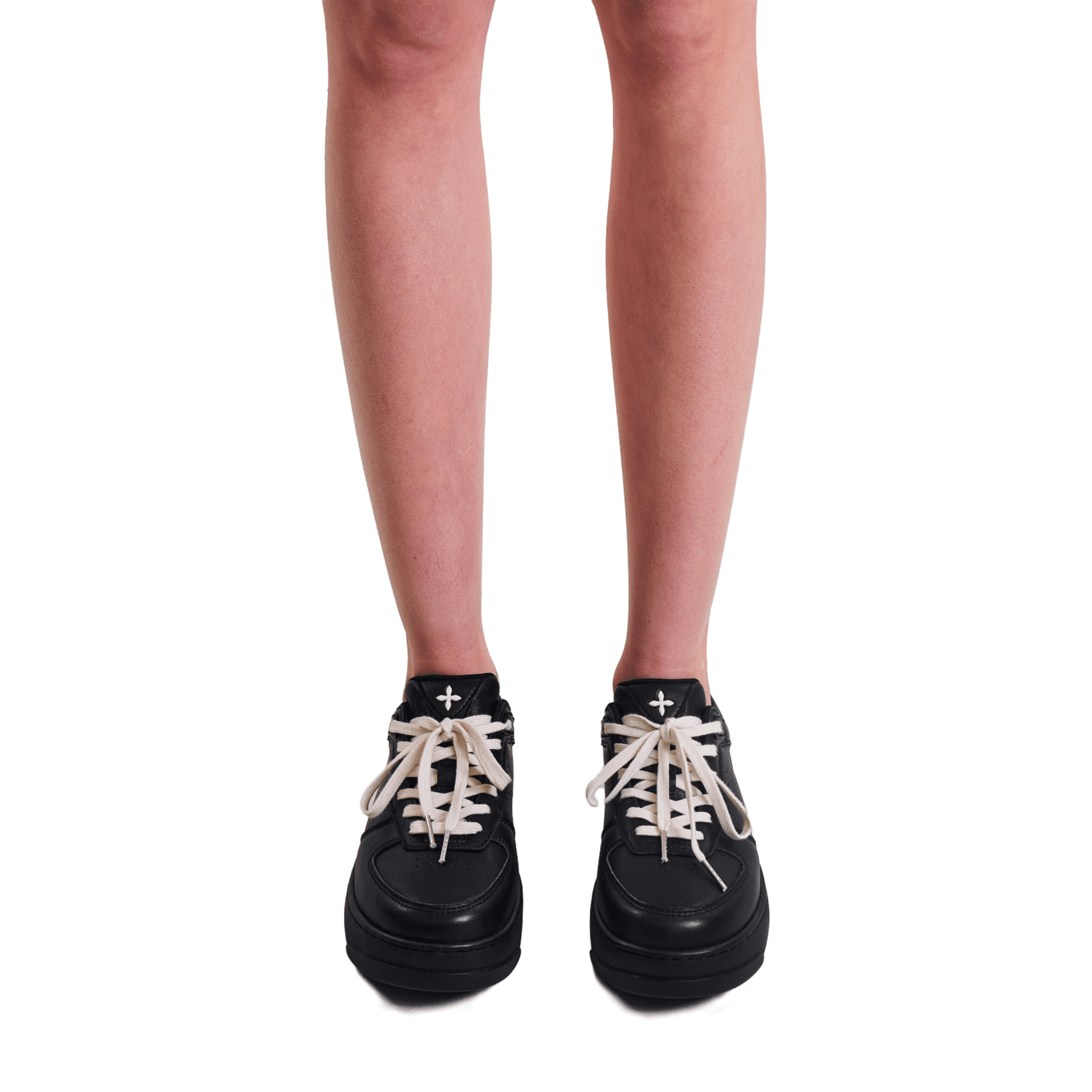 SMFK COMPASS MODE - T LEATHER SNEAKER WILD BLACK | MADAX