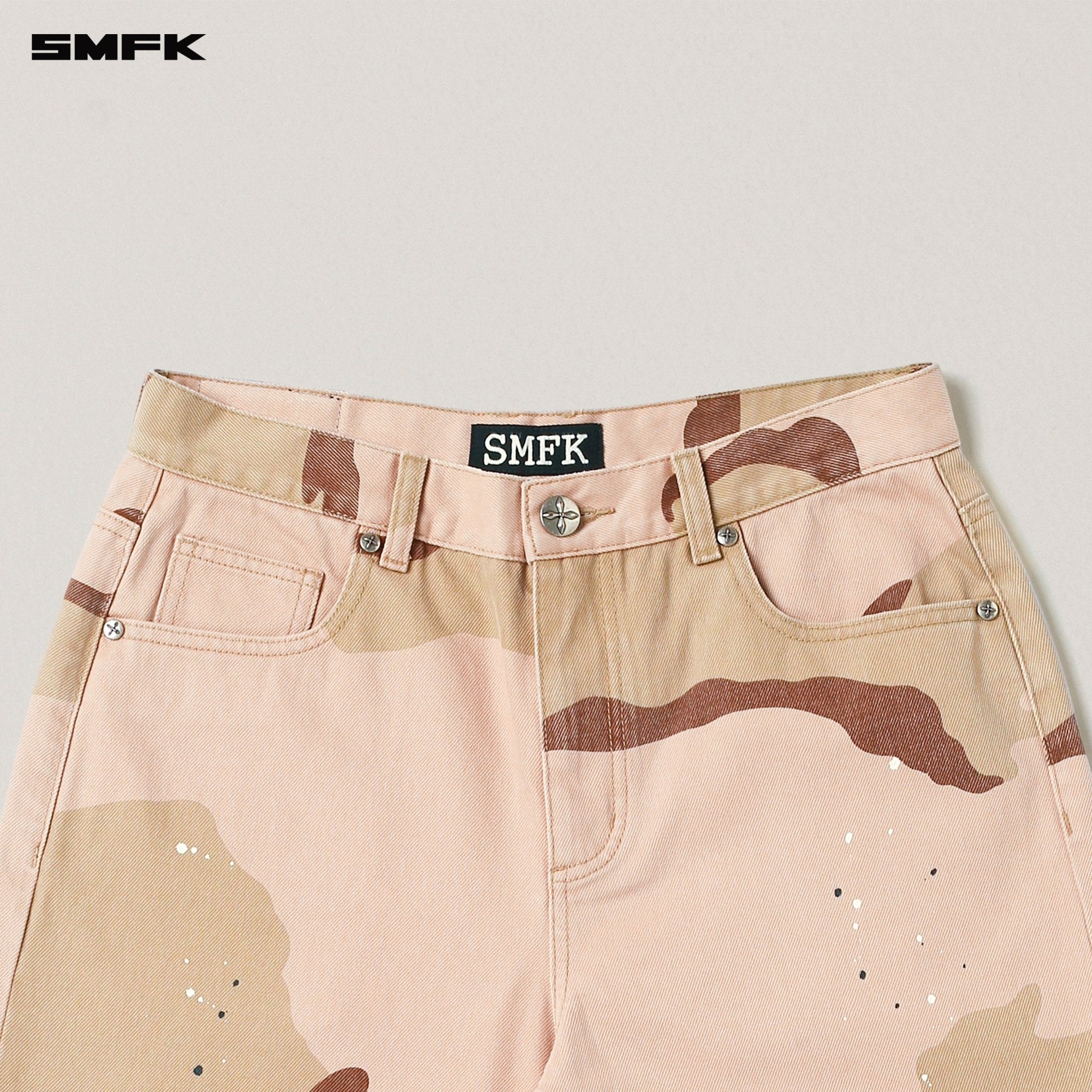 SMFK Compass Mode Tower Denim Pants In Desert Camouflage | MADAX