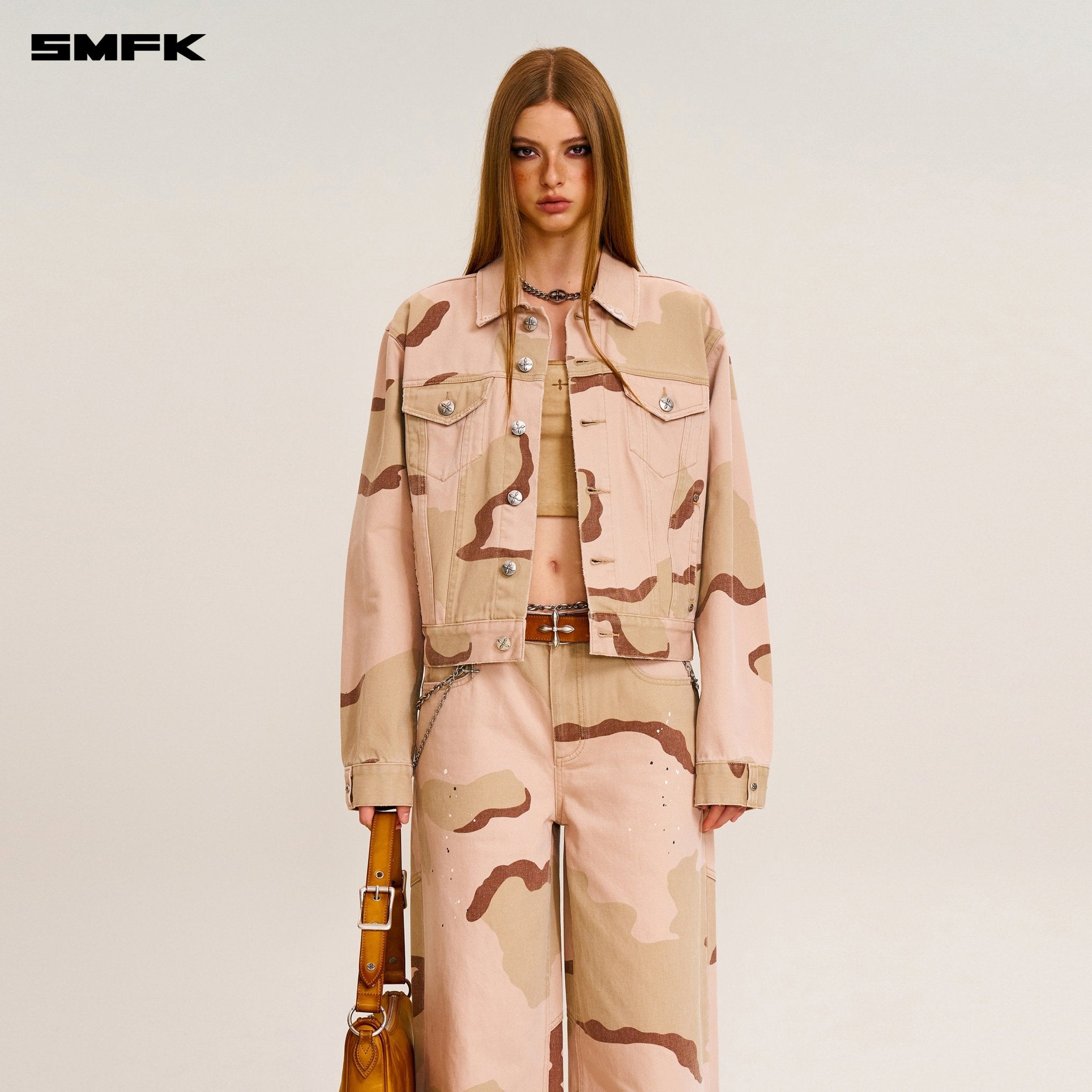 SMFK Compass Mode Tower Denim Pants In Desert Camouflage | MADAX