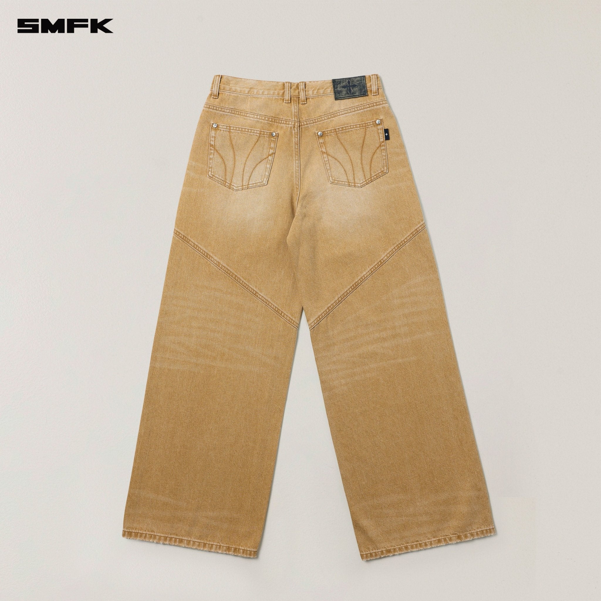 SMFK Compass Mode Tower Denim Pants In Grassland Khaki | MADAX
