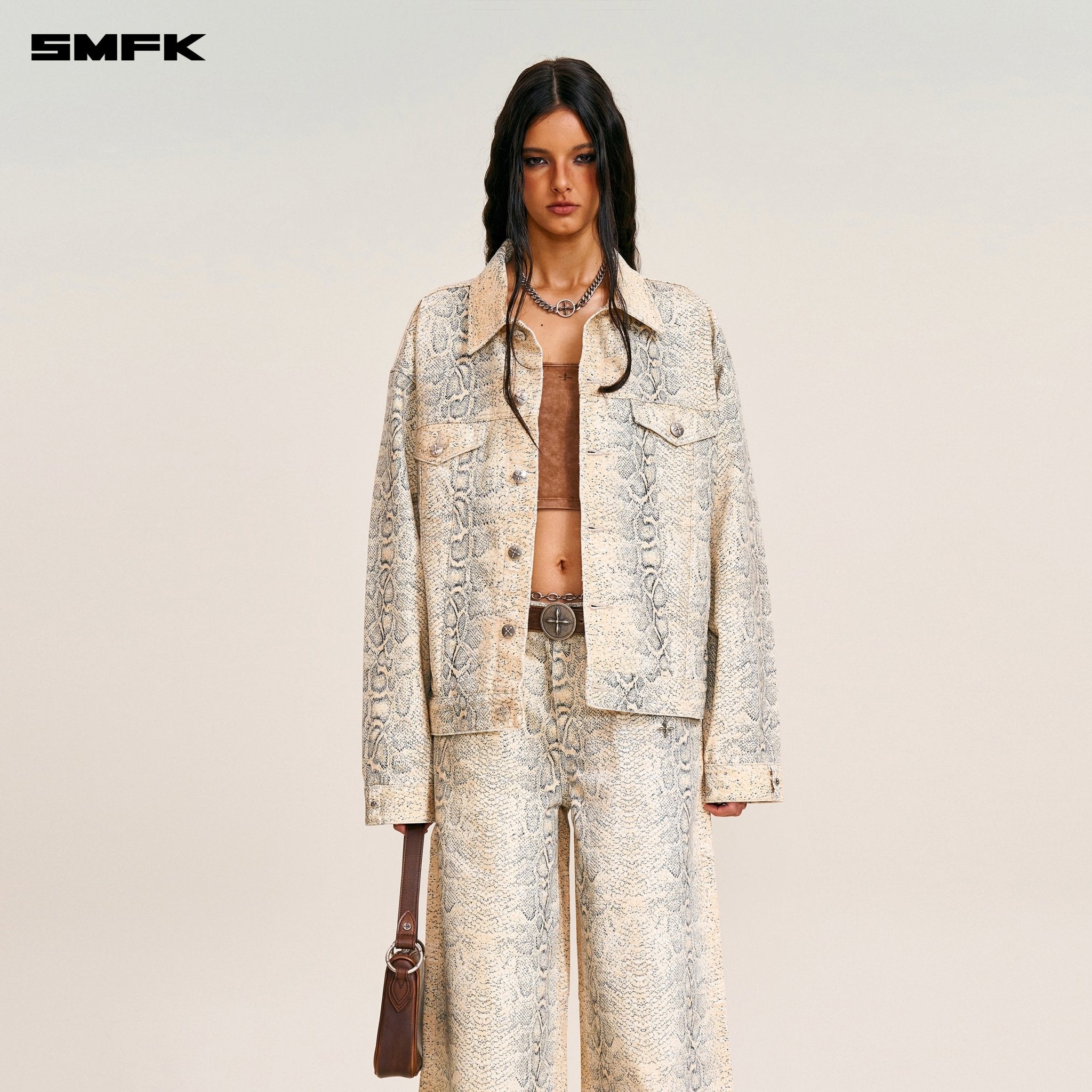 SMFK Compass Mode Tower Denim Pants In Mirage Cobra | MADAX