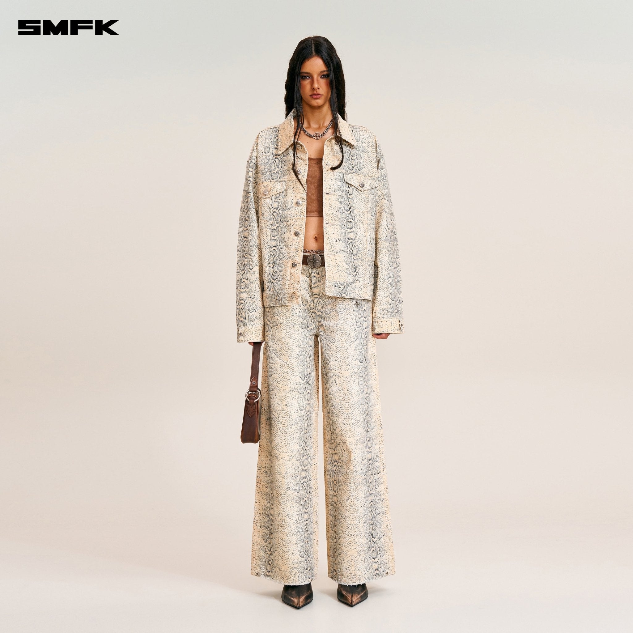 SMFK Compass Mode Tower Denim Pants In Mirage Cobra | MADAX