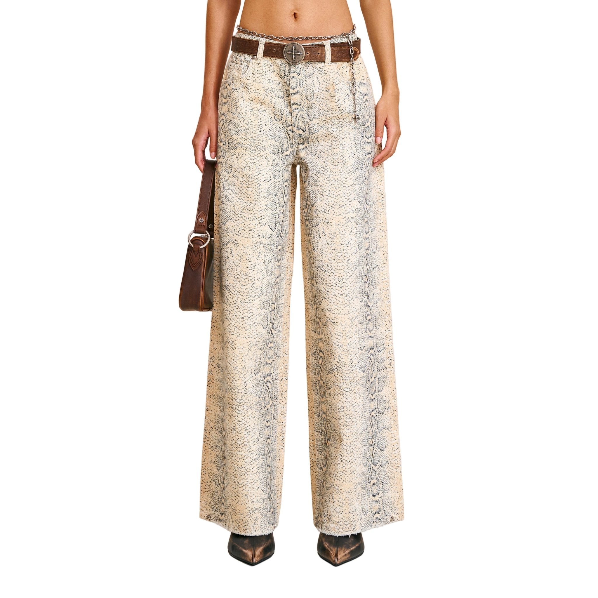 SMFK Compass Mode Tower Denim Pants In Mirage Cobra | MADAX