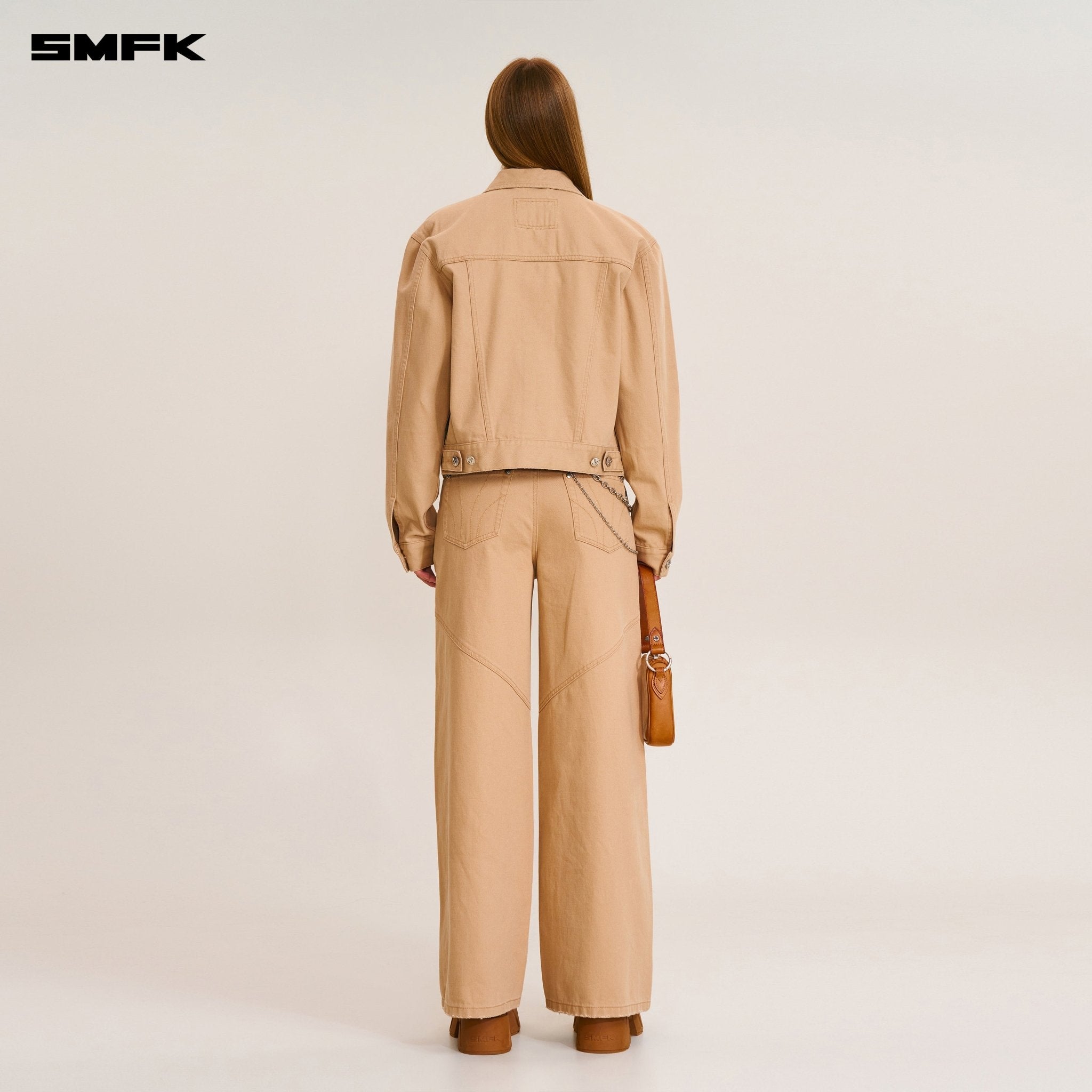 SMFK Compass Mode Tower Denim Pants In Sand | MADAX