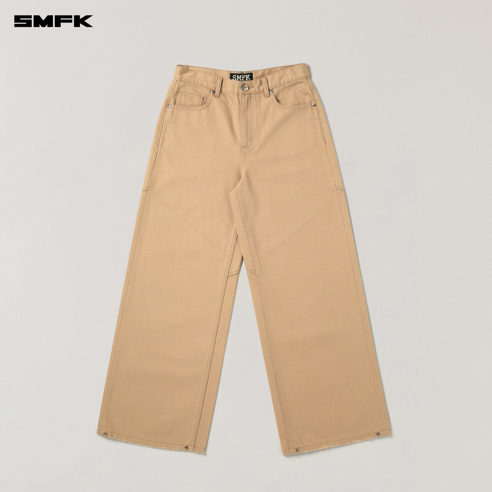 SMFK Compass Mode Tower Denim Pants In Sand | MADAX