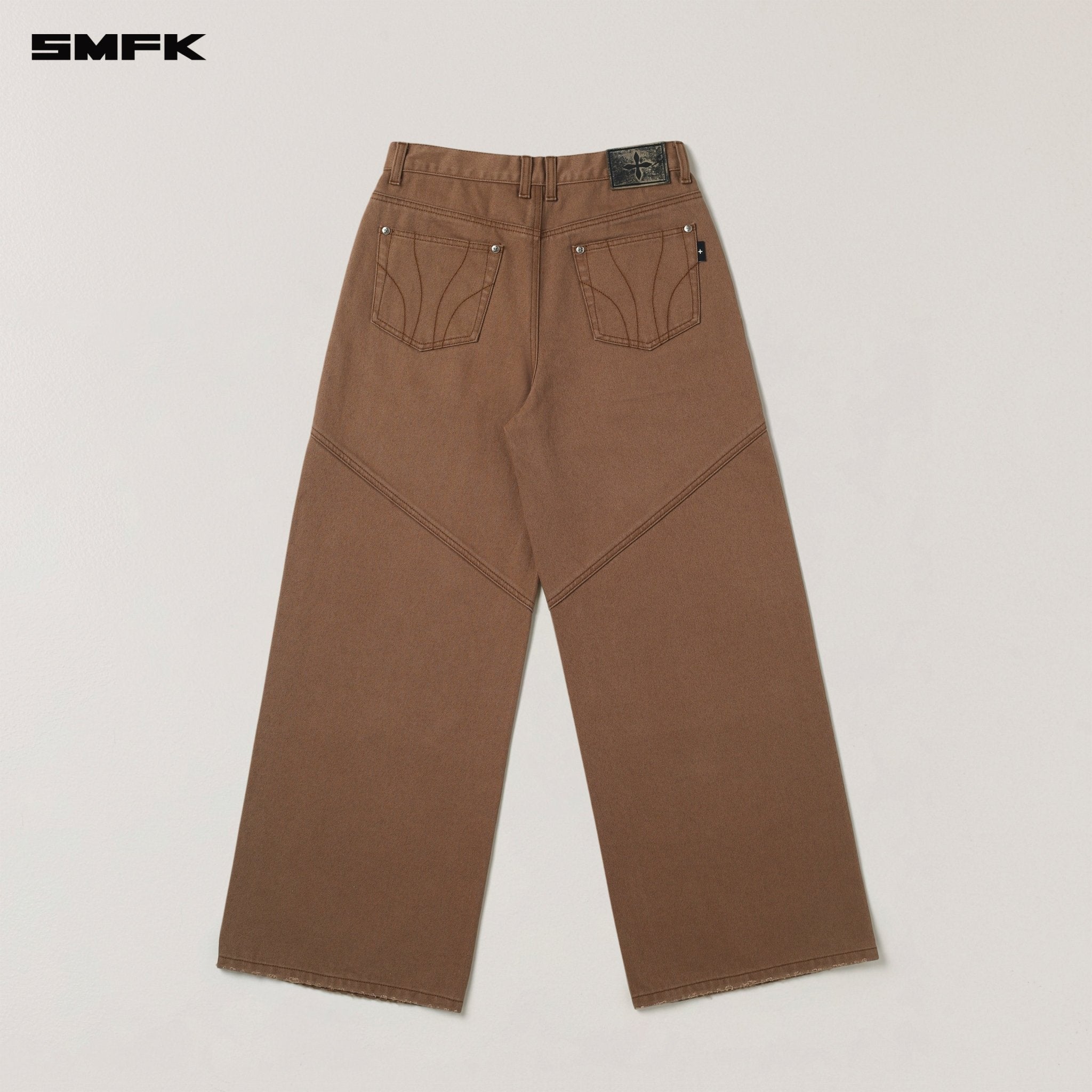 SMFK Compass Mode Tower Denim Pants In Wild Horse Brown | MADAX