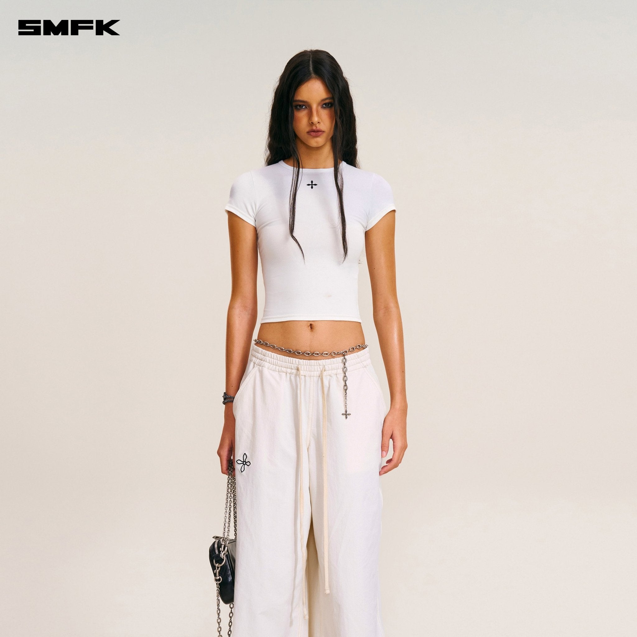 SMFK Compass Mode Tower Hike - Tech Sports Pants In Antique White | MADAX