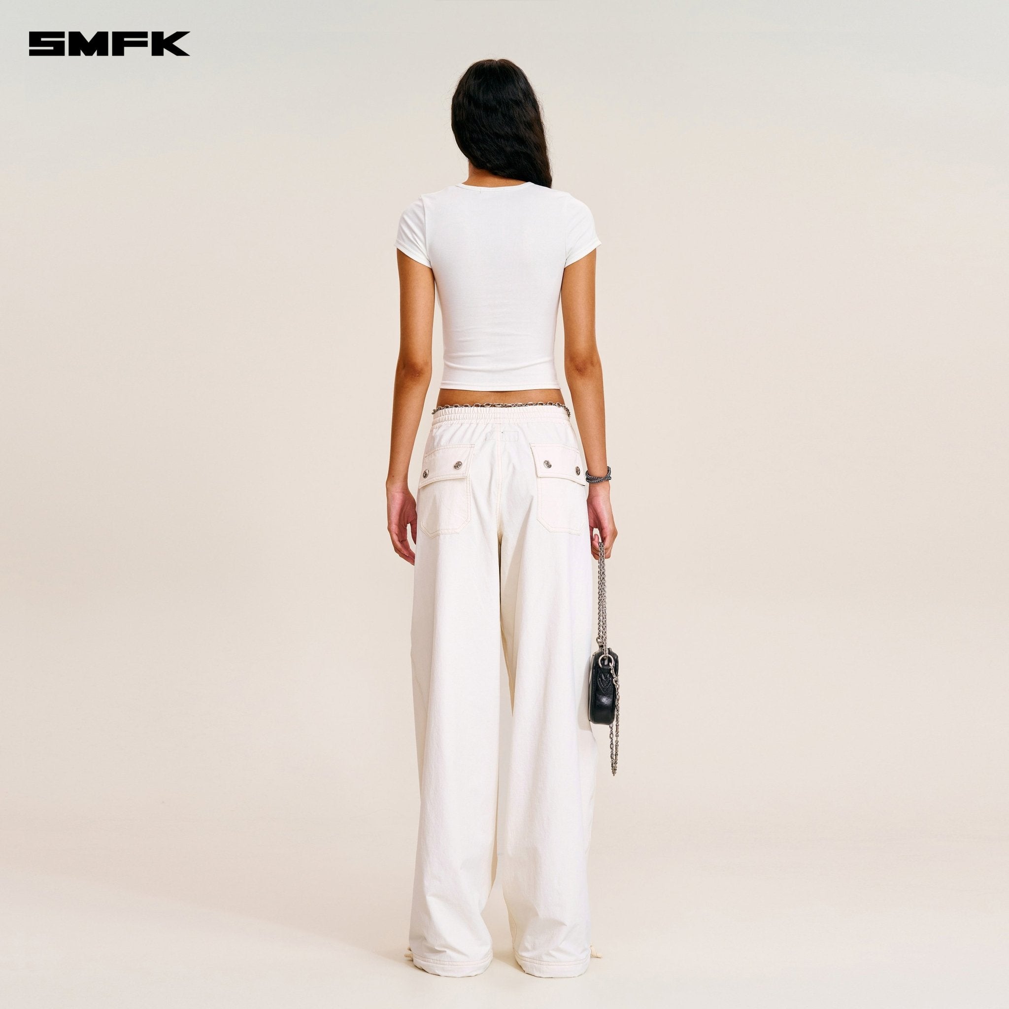 SMFK Compass Mode Tower Hike - Tech Sports Pants In Antique White | MADAX