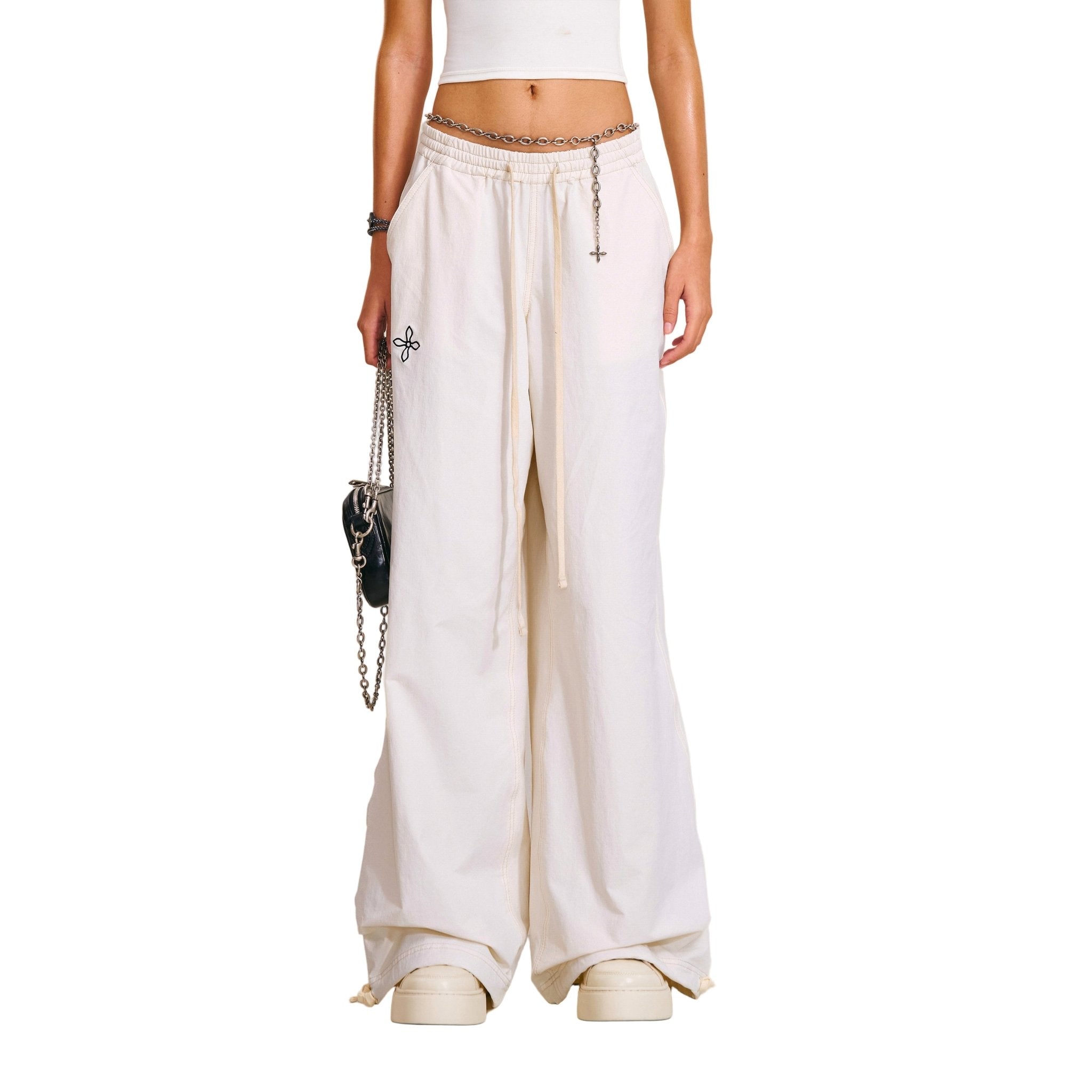 SMFK Compass Mode Tower Hike - Tech Sports Pants In Antique White | MADAX