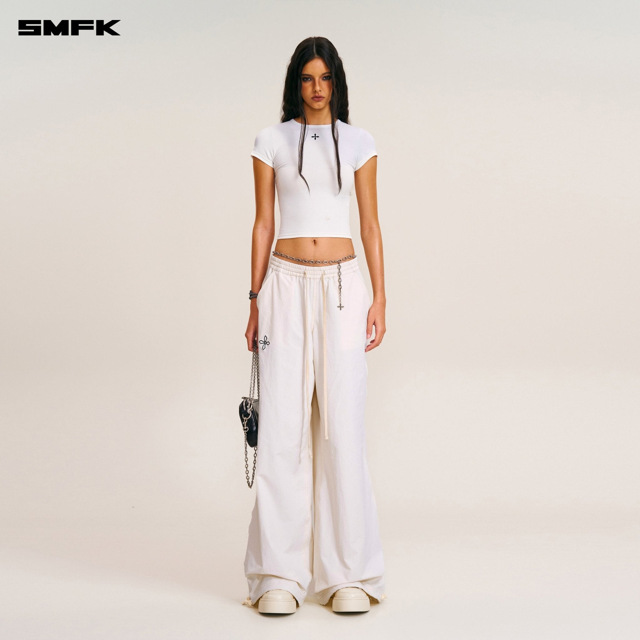 SMFK Compass Mode Tower Hike - Tech Sports Pants In Antique White | MADAX