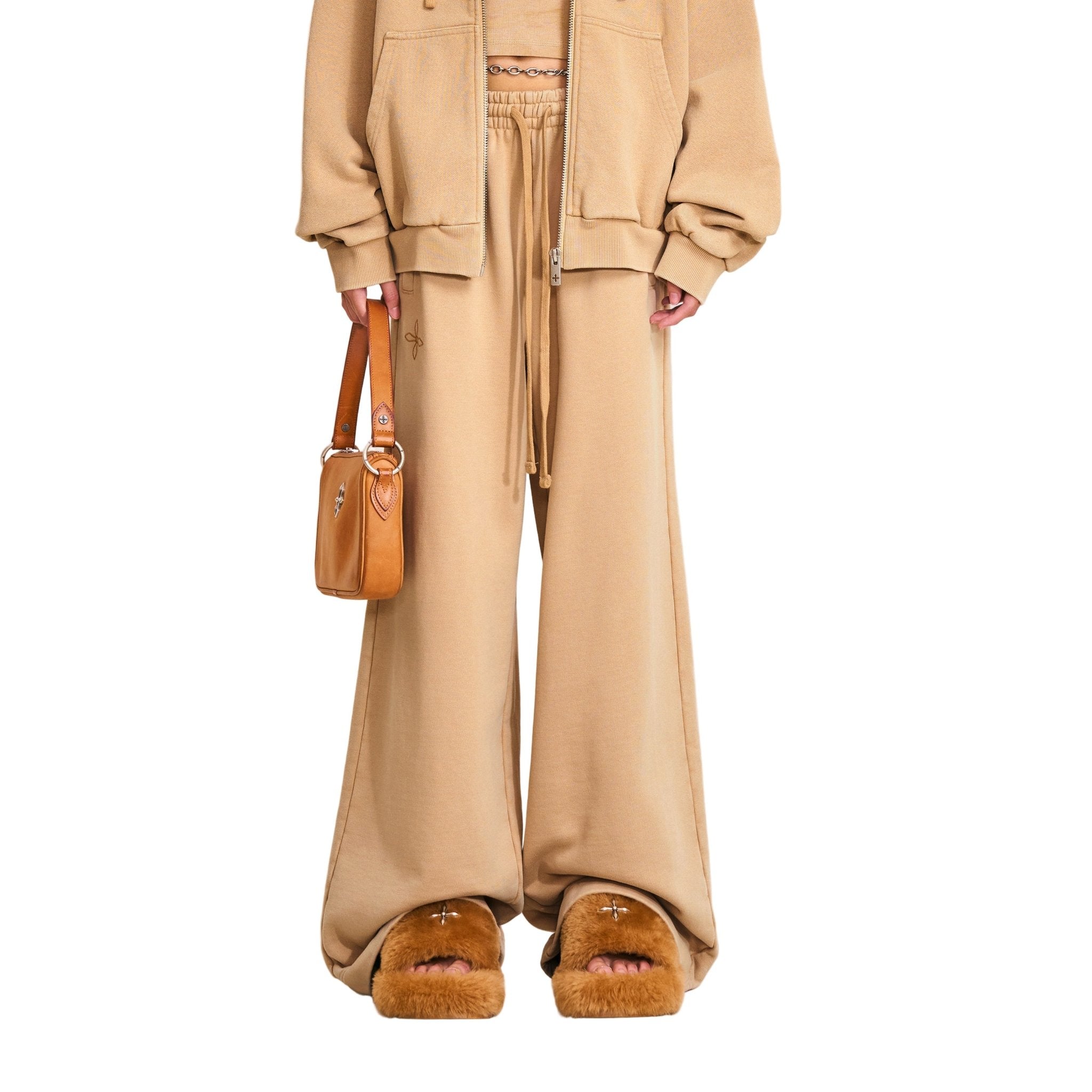 SMFK Compass Mode Tower Loose Sports Pants In Sand | MADAX