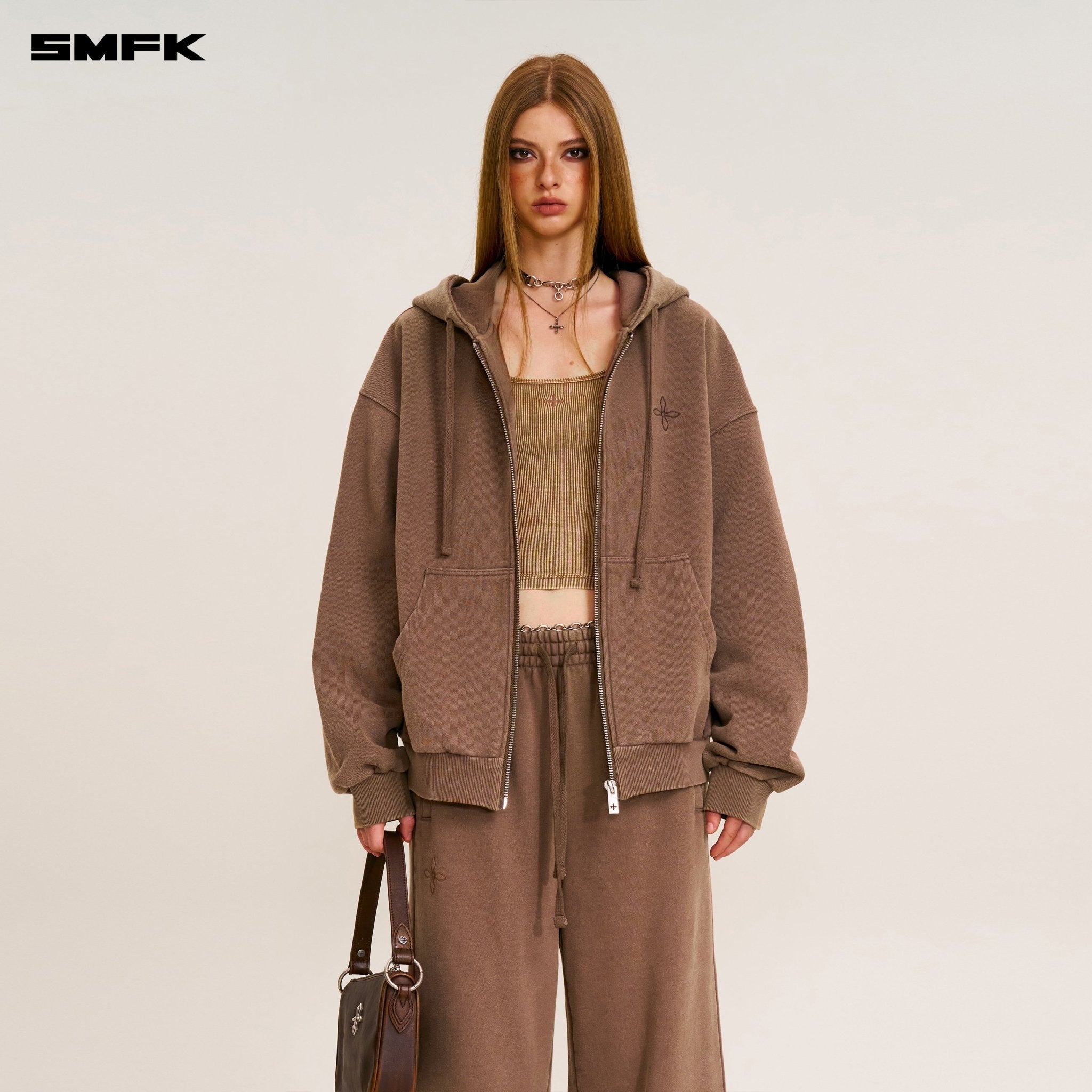 SMFK Compass Mode Tower Loose Sports Pants In Wild Horse Brown | MADAX