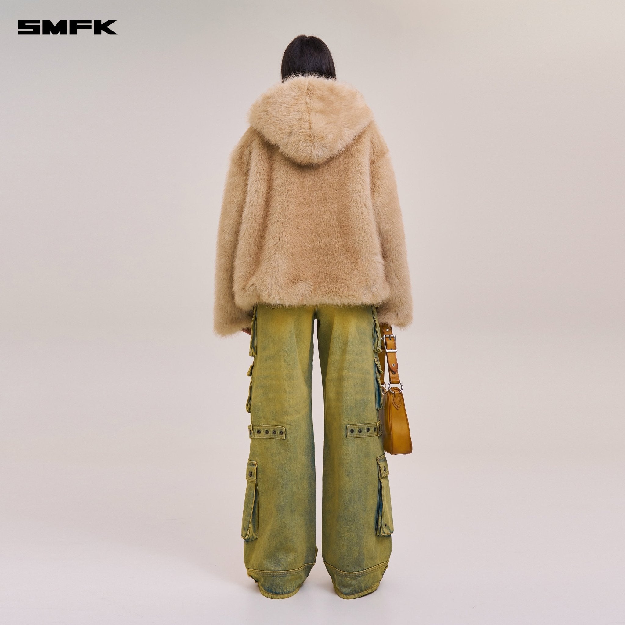 SMFK COMPASS MODE WASTELAND FURRY LOOSE HOODIE SAND | MADAX