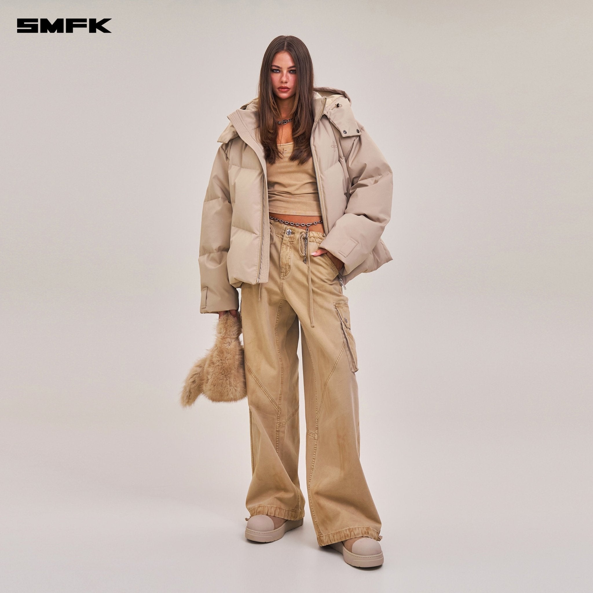 SMFK COMPASS MODE WASTELAND HUNTING DOWN JACKET/LOOSE/FADE SAND | MADAX