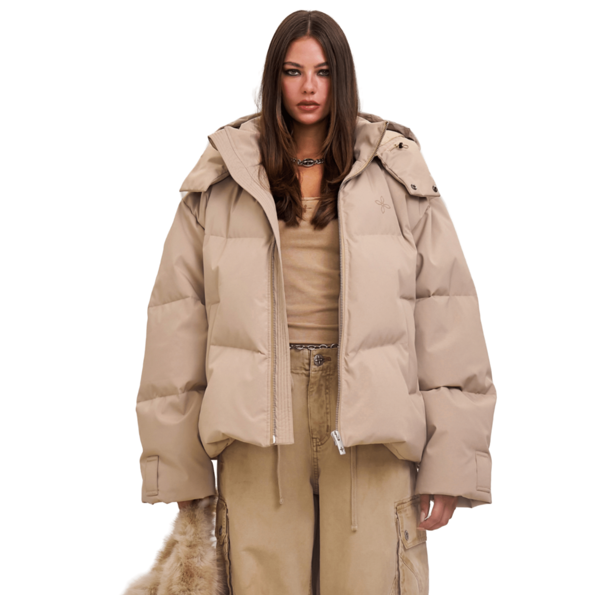 SMFK COMPASS MODE WASTELAND HUNTING DOWN JACKET/LOOSE/FADE SAND | MADAX