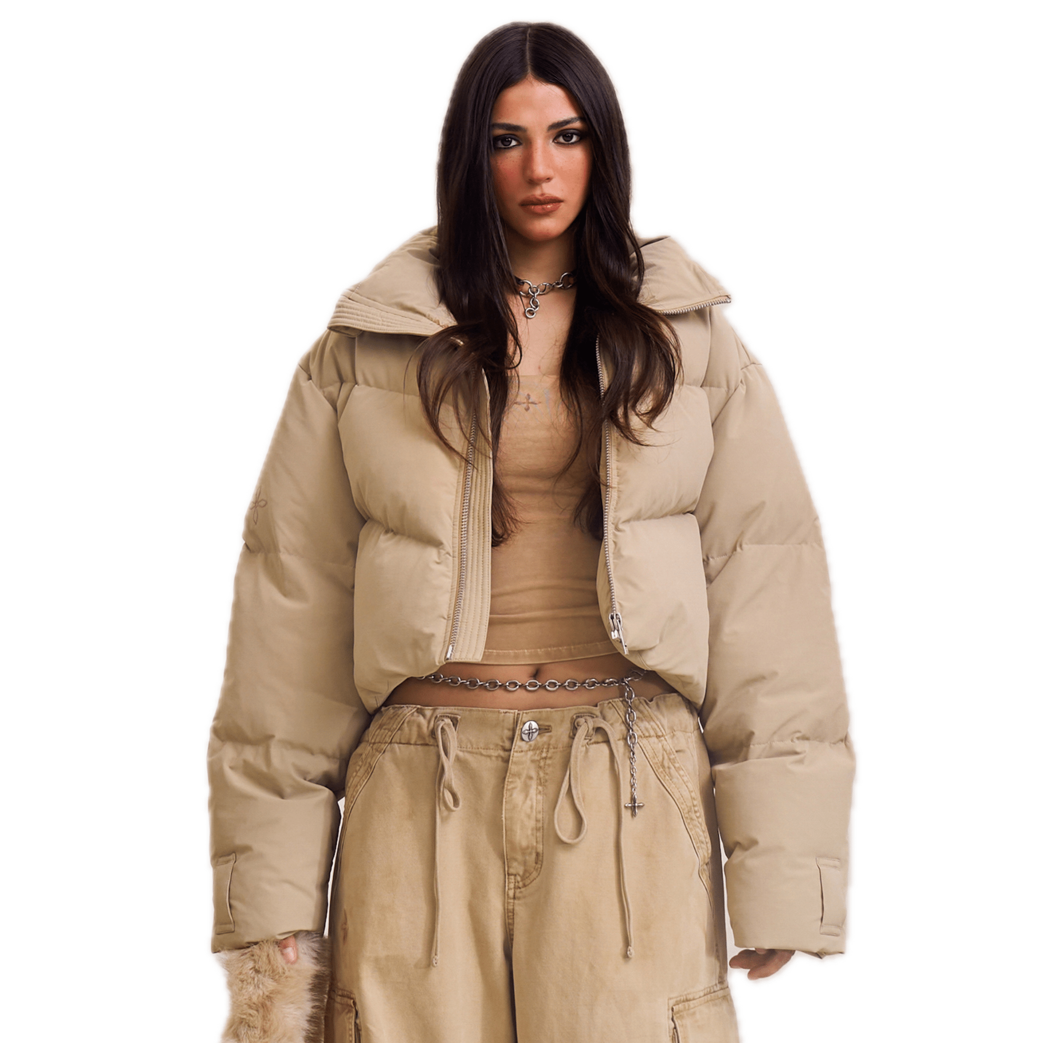 SMFK COMPASS MODE WASTELAND HUNTING DOWN JACKET/SHORT/ FADE SAND | MADAX