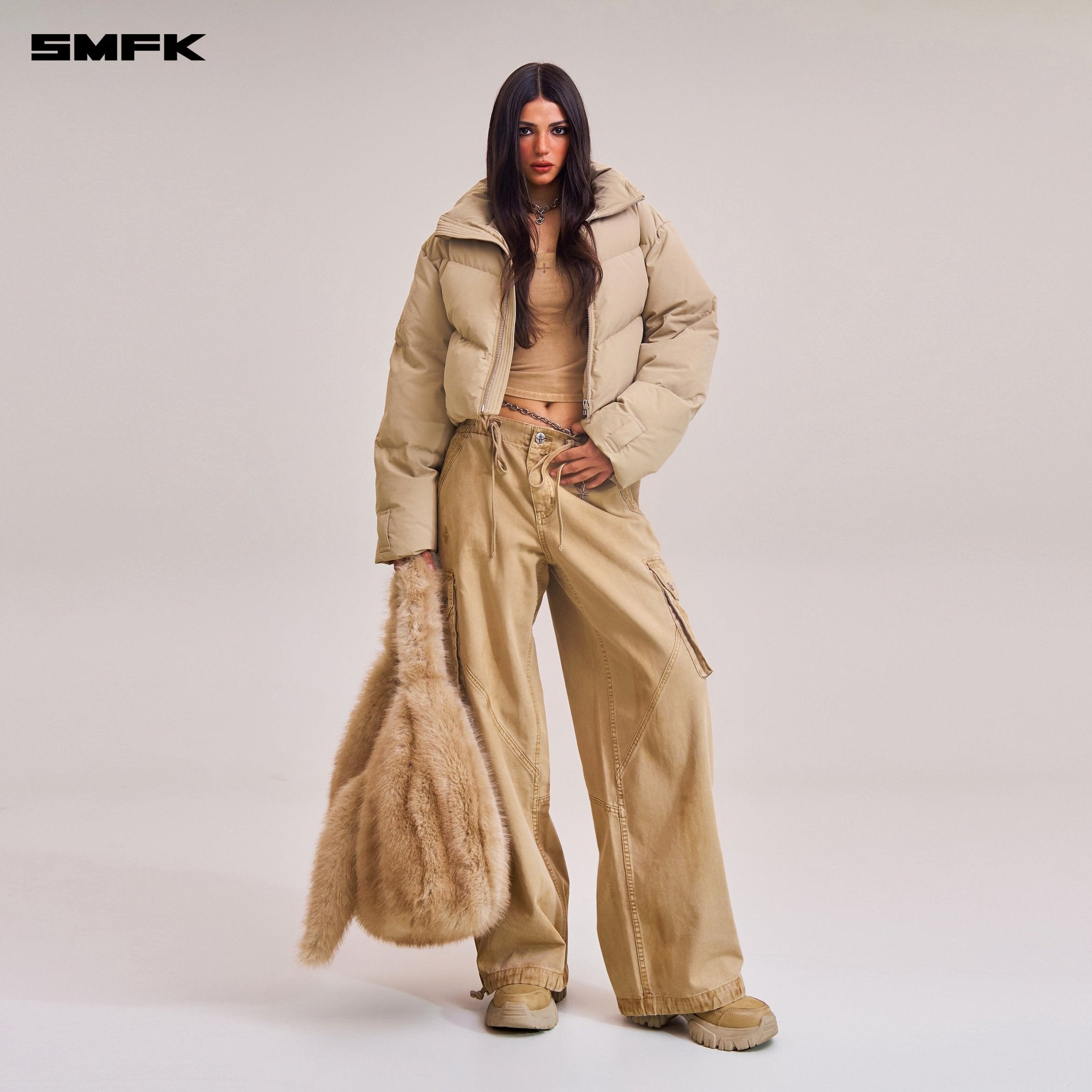 SMFK COMPASS MODE WASTELAND HUNTING DOWN JACKET/SHORT/ FADE SAND | MADAX