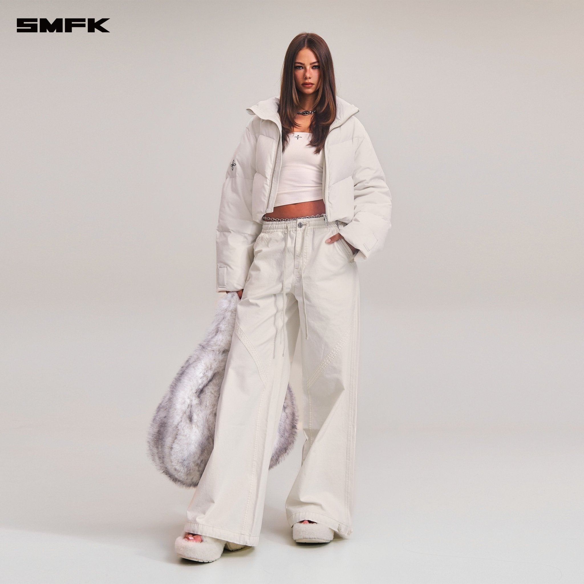 SMFK COMPASS MODE WASTELAND HUNTING DOWN JACKET/SHORT/ SNOW MOUNTAIN WHITE | MADAX