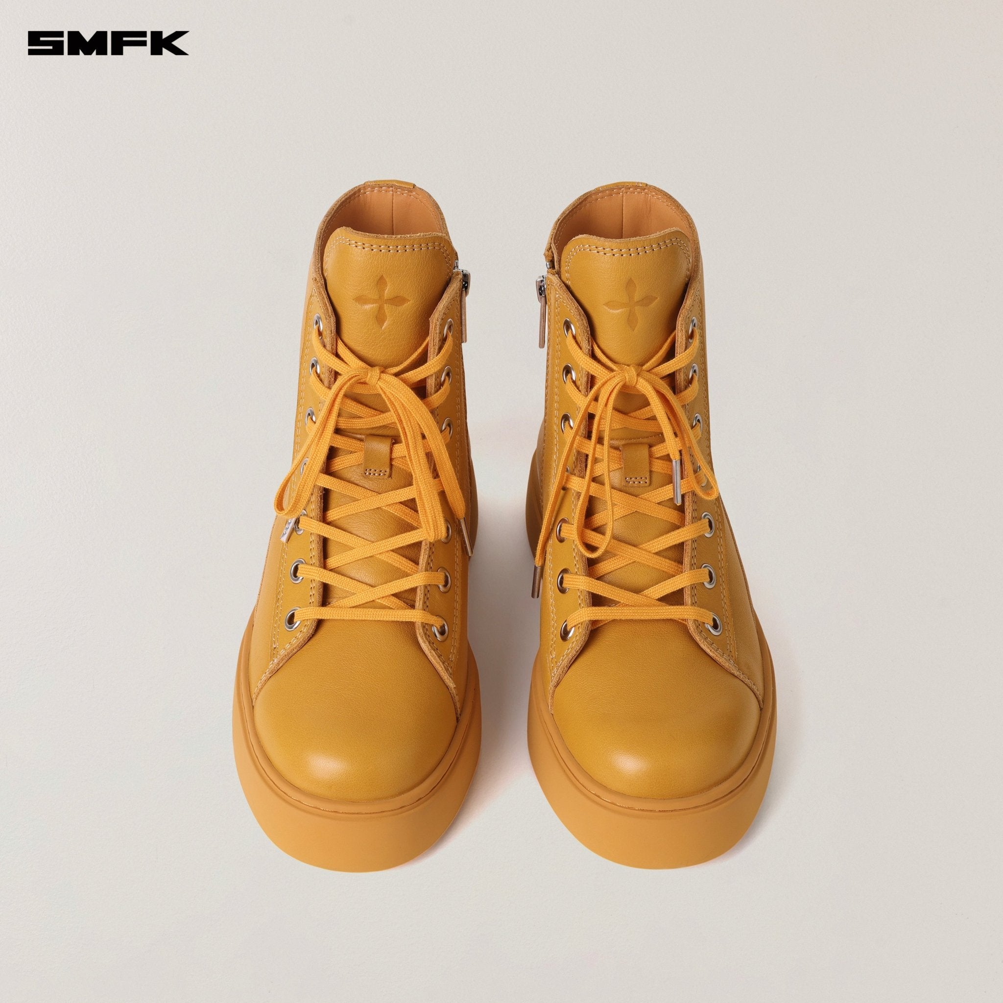 SMFK Compass Origin Leather Sneaker In Ginger | MADAX
