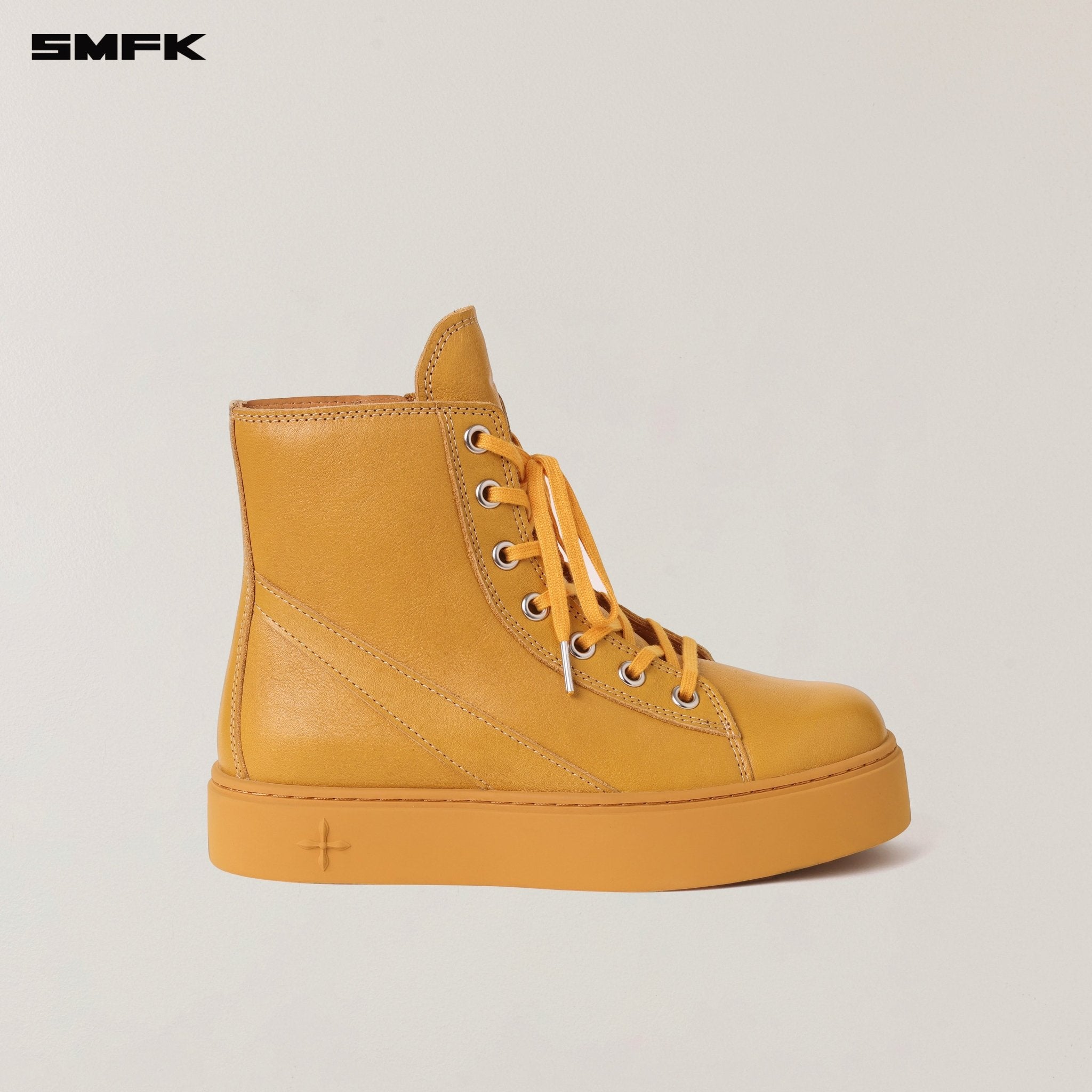 SMFK Compass Origin Leather Sneaker In Ginger | MADAX