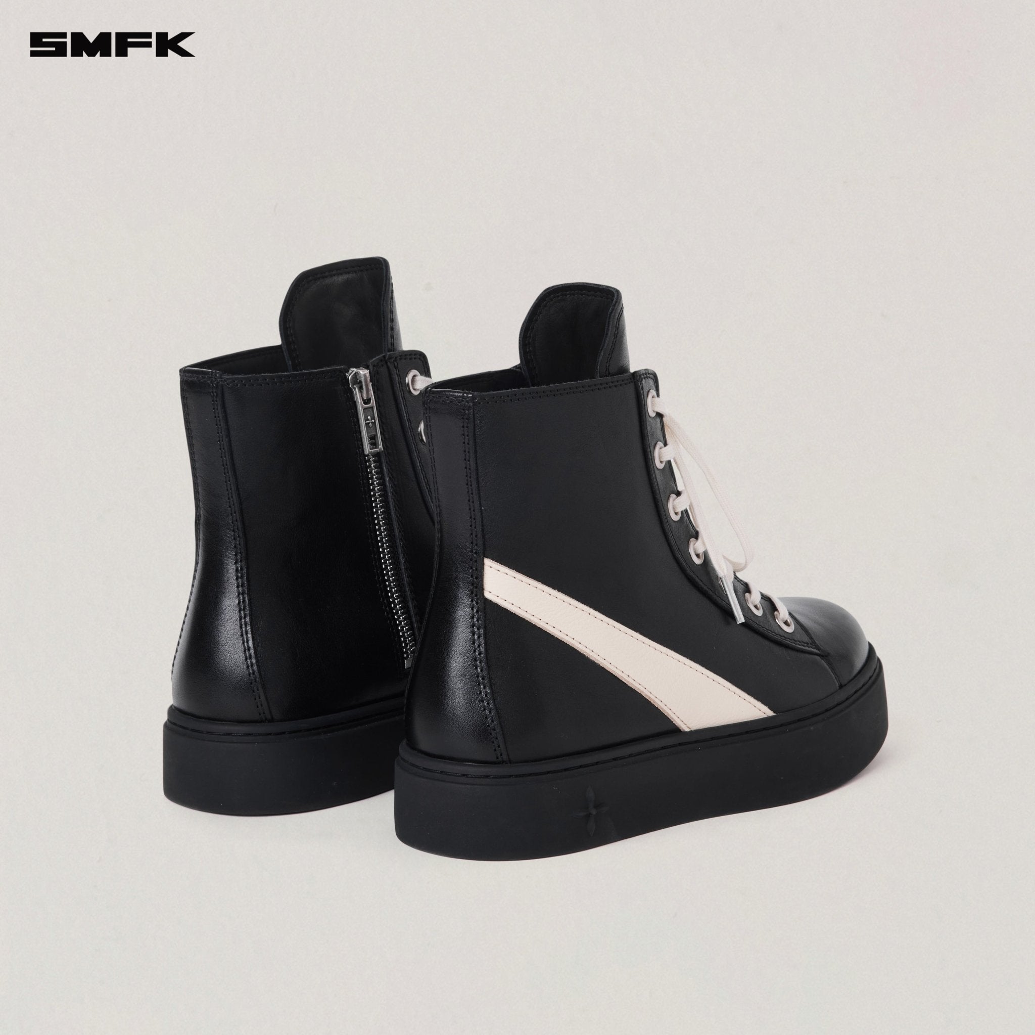 SMFK Compass Origin Leather Sneaker In High | MADAX