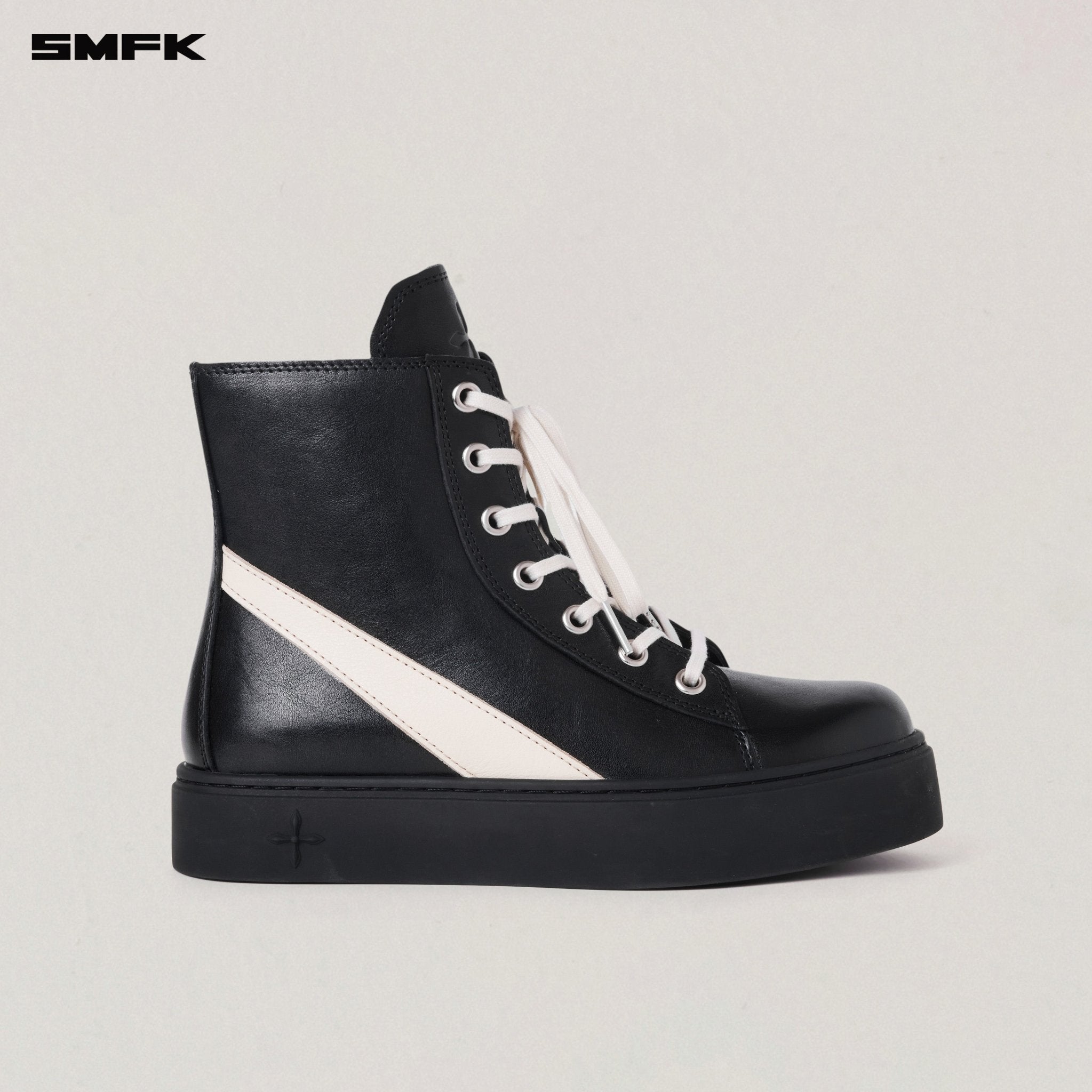 SMFK Compass Origin Leather Sneaker In High | MADAX