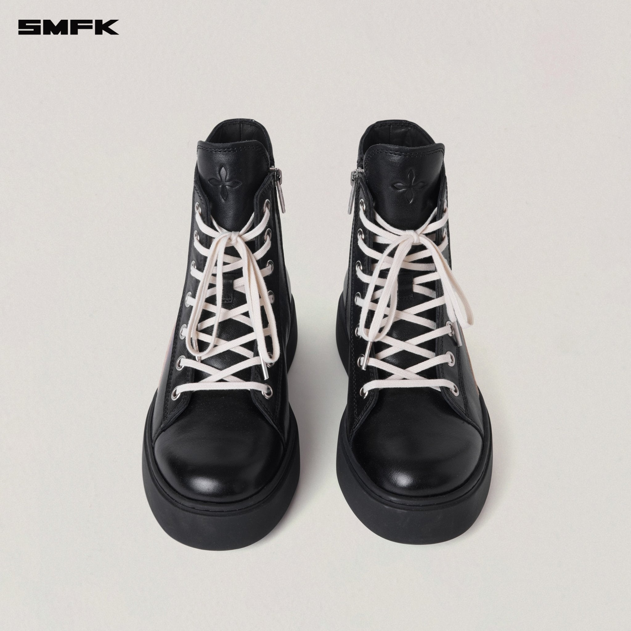 SMFK Compass Origin Leather Sneaker In High | MADAX
