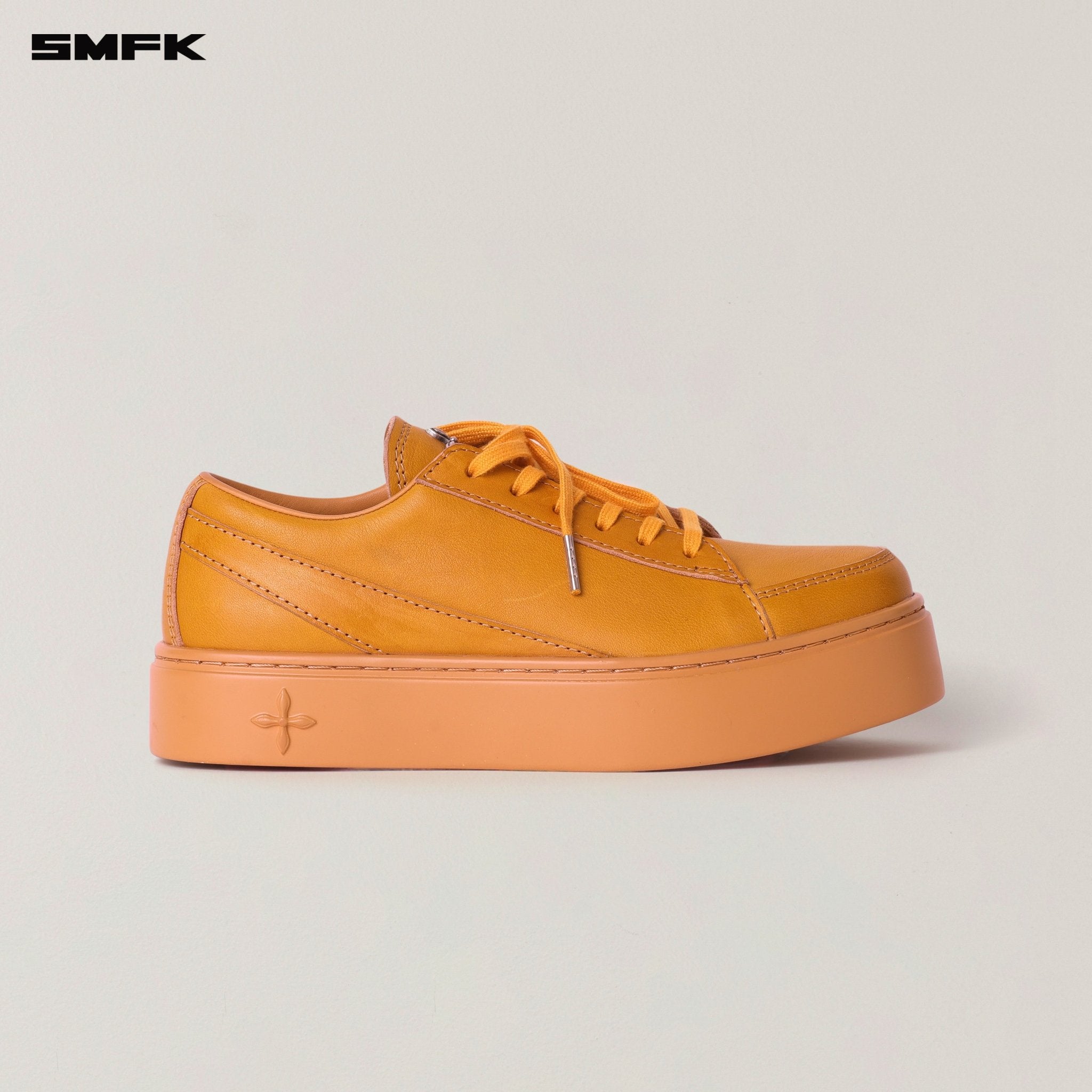 SMFK Compass Origin Leather Sneaker Low In Grassland Khaki | MADAX