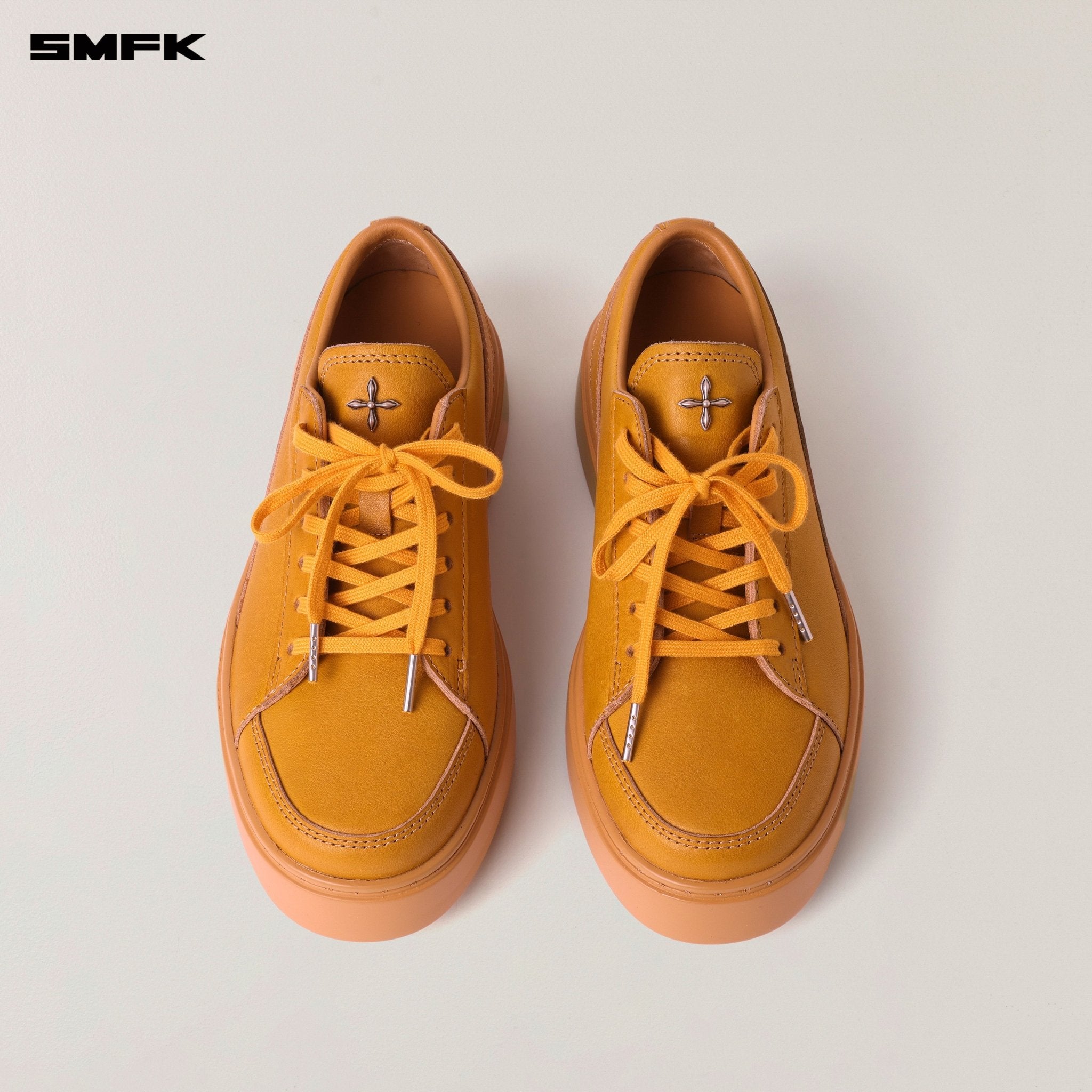 SMFK Compass Origin Leather Sneaker Low In Grassland Khaki | MADAX
