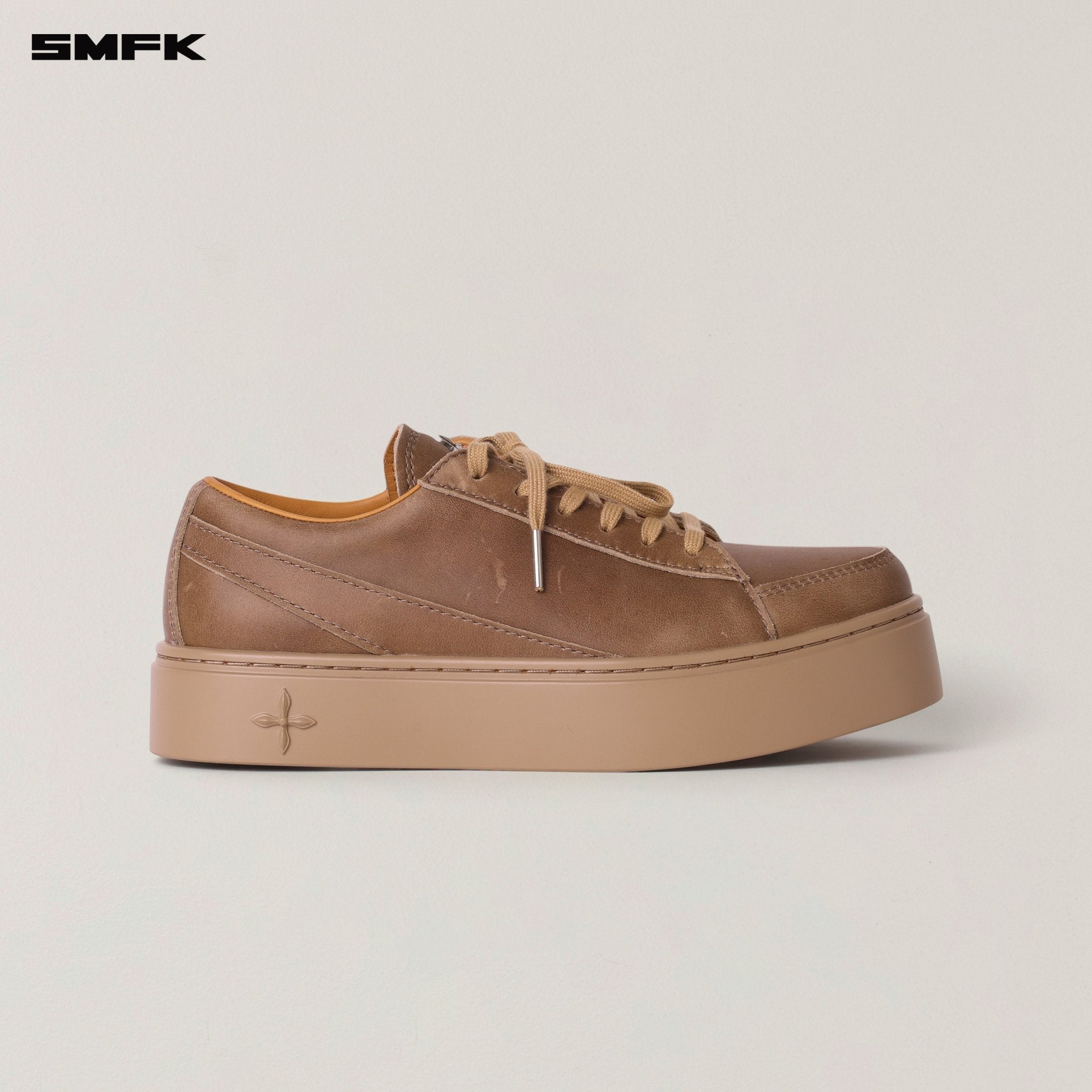 SMFK Compass Origin Leather Sneaker Low In Wild Horse Brown | MADAX