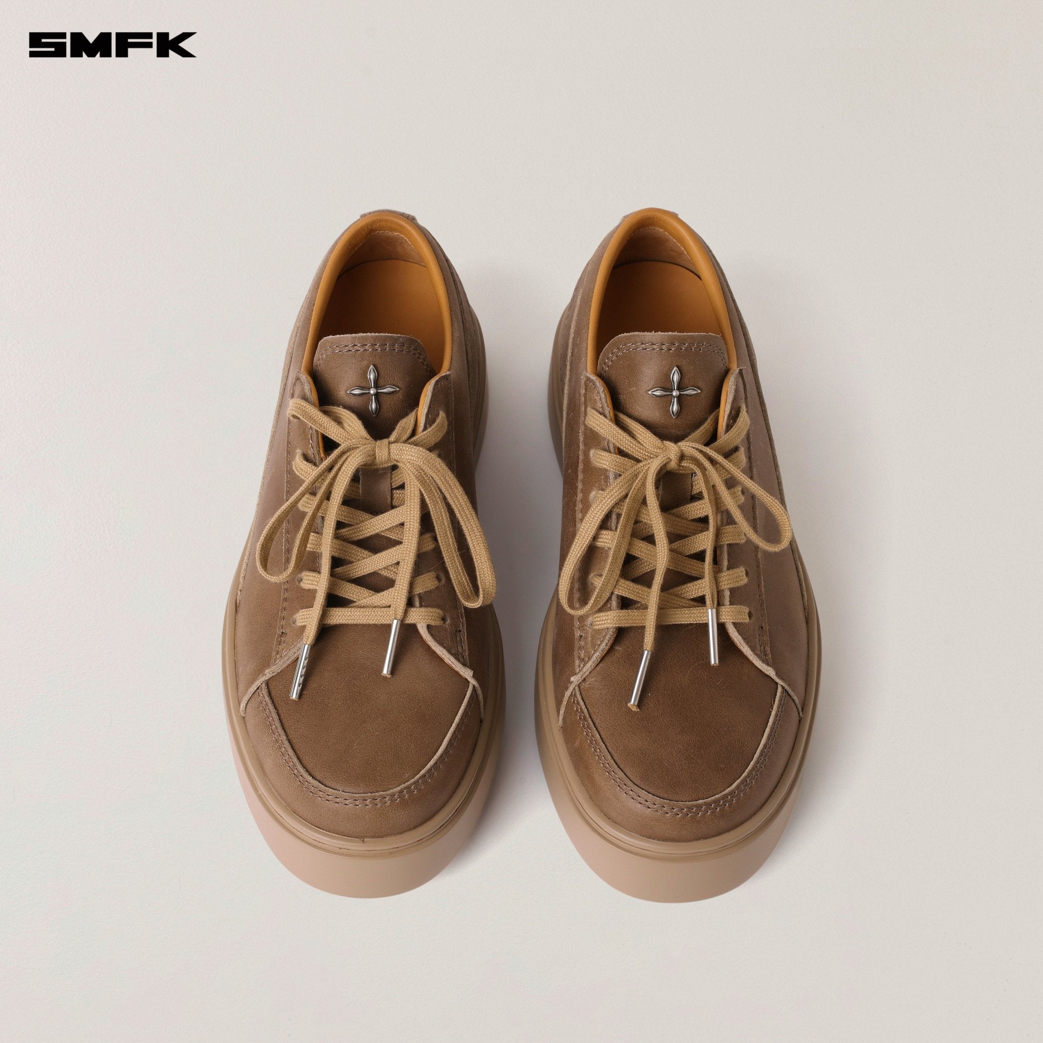 SMFK Compass Origin Leather Sneaker Low In Wild Horse Brown | MADAX