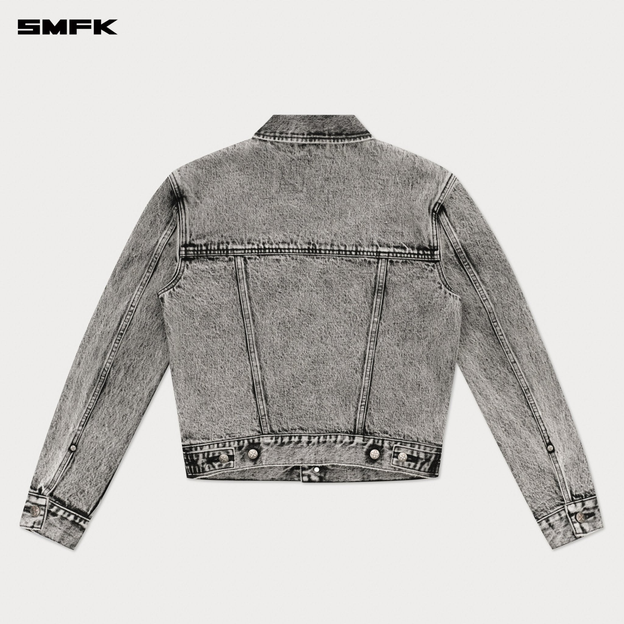 SMFK Compass Permanent Denim Jacket In Grey | MADAX