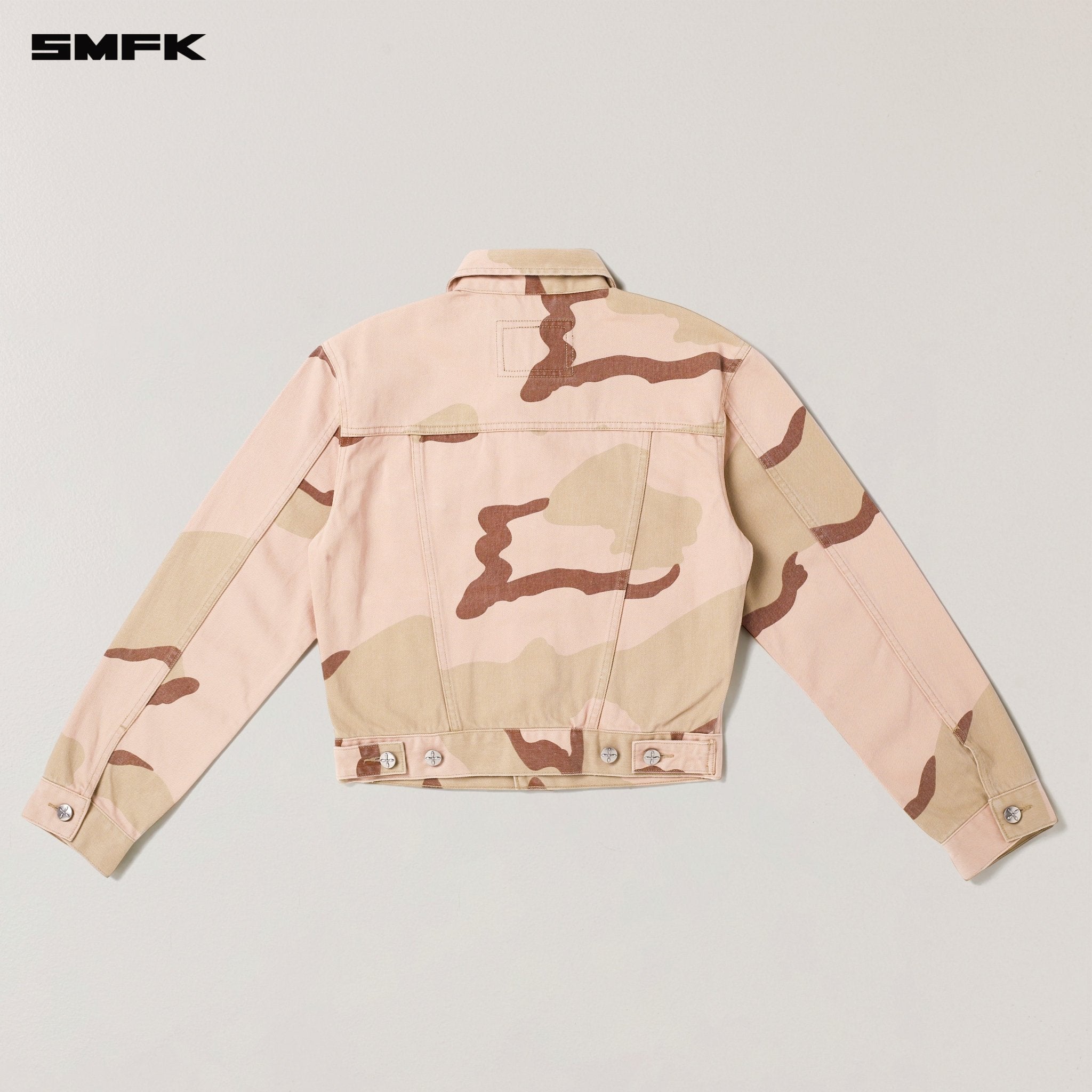 SMFK Compass Permanent Slim Denim Jacket In Desert Camouflage | MADAX
