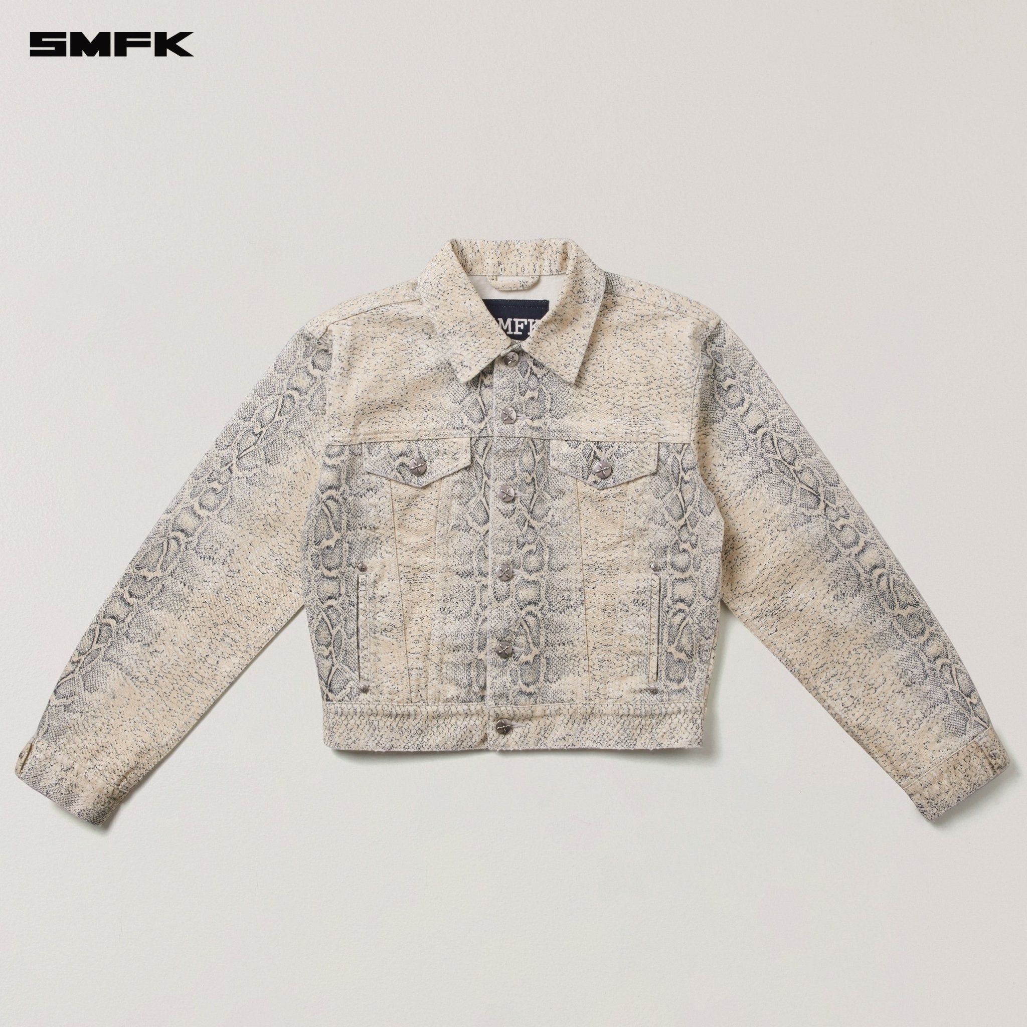 SMFK Compass Permanent Slim Denim Jacket In Mirage Cobra | MADAX