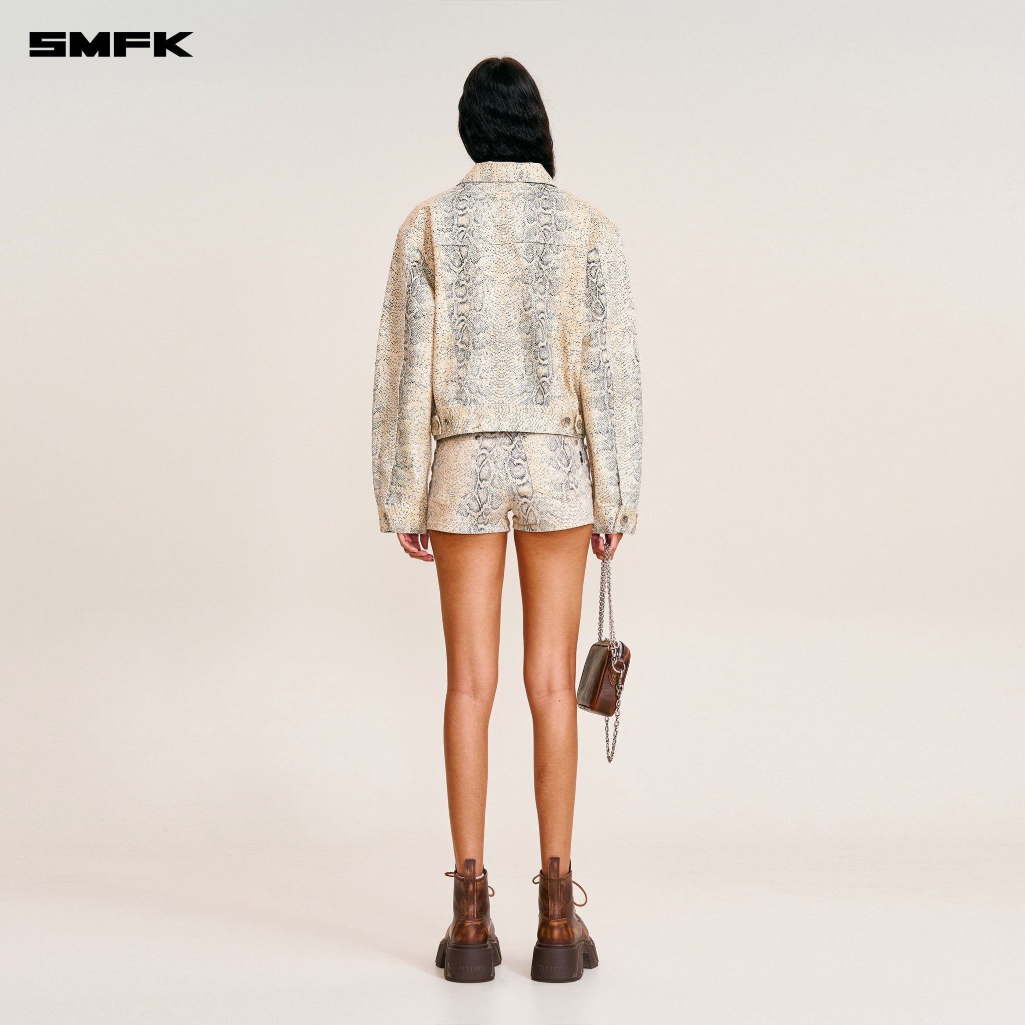 SMFK Compass Permanent Slim Denim Jacket In Mirage Cobra | MADAX