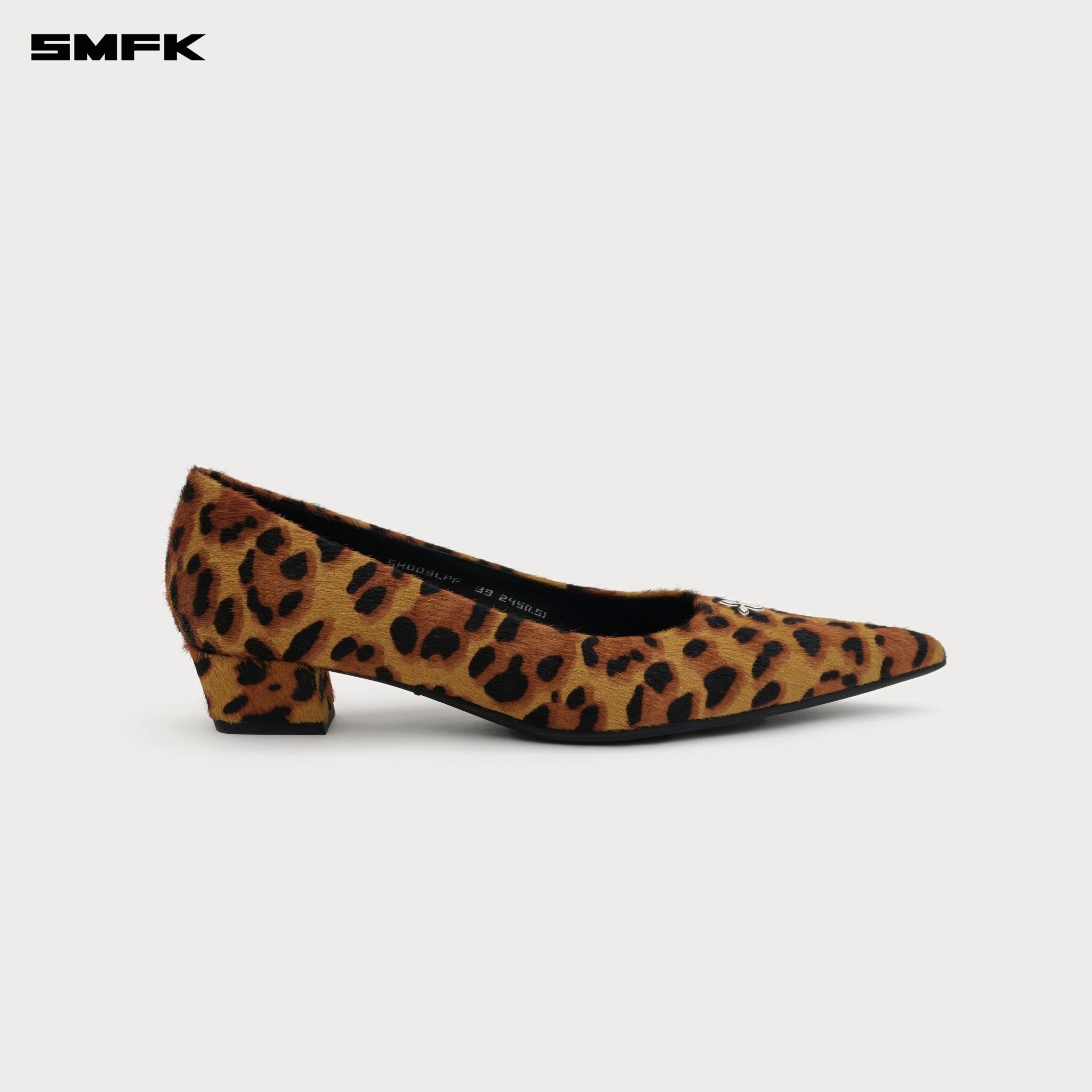SMFK Compass Rivet Classic Fur High - Heels In Leopard Print | MADAX