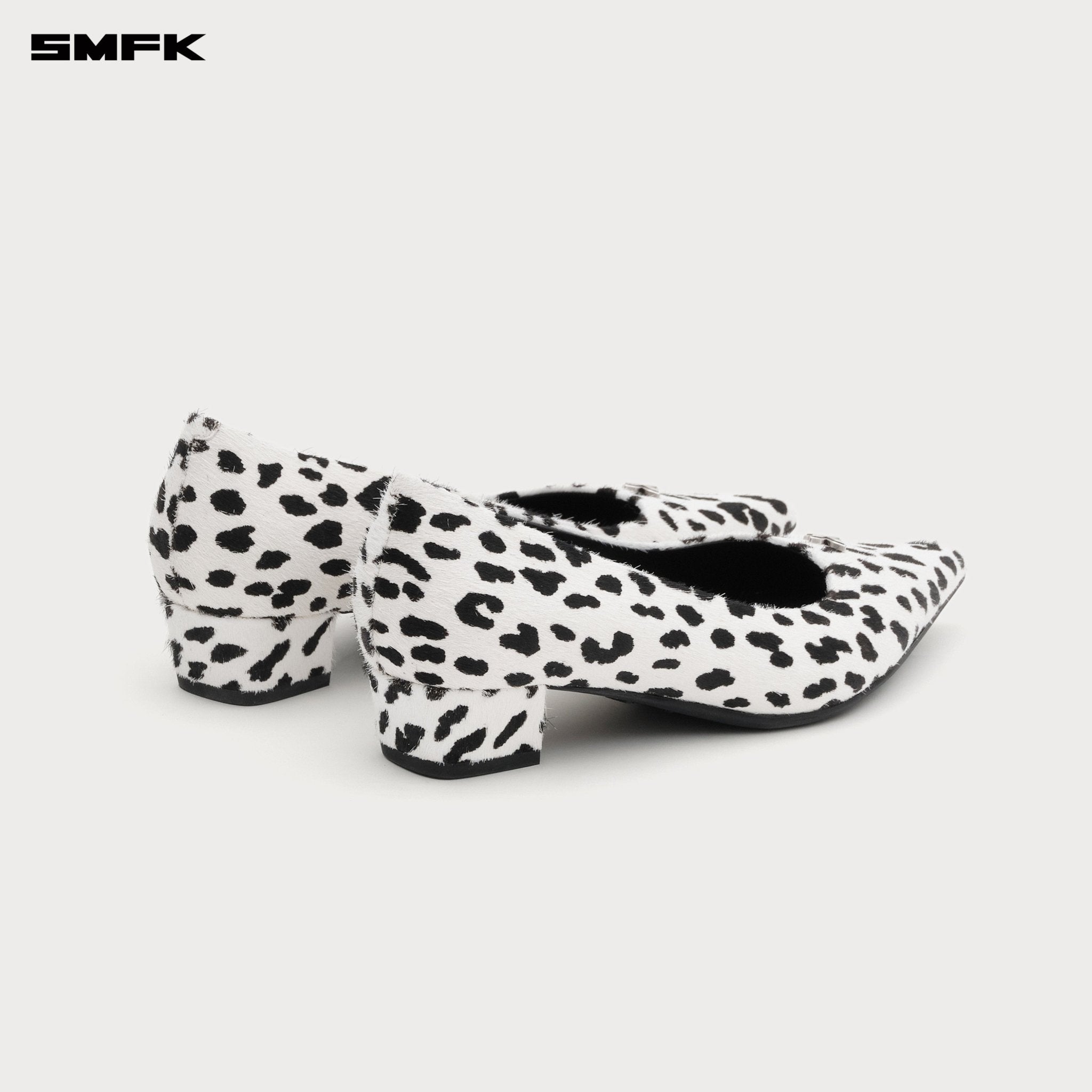 SMFK Compass Rivet Classic Fur High - Heels In White | MADAX