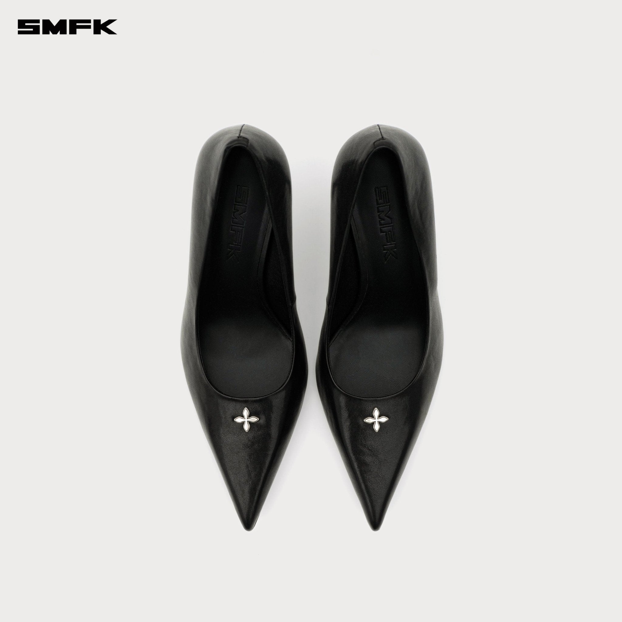 SMFK Compass Rivet Classic High - Heel In Black | MADAX